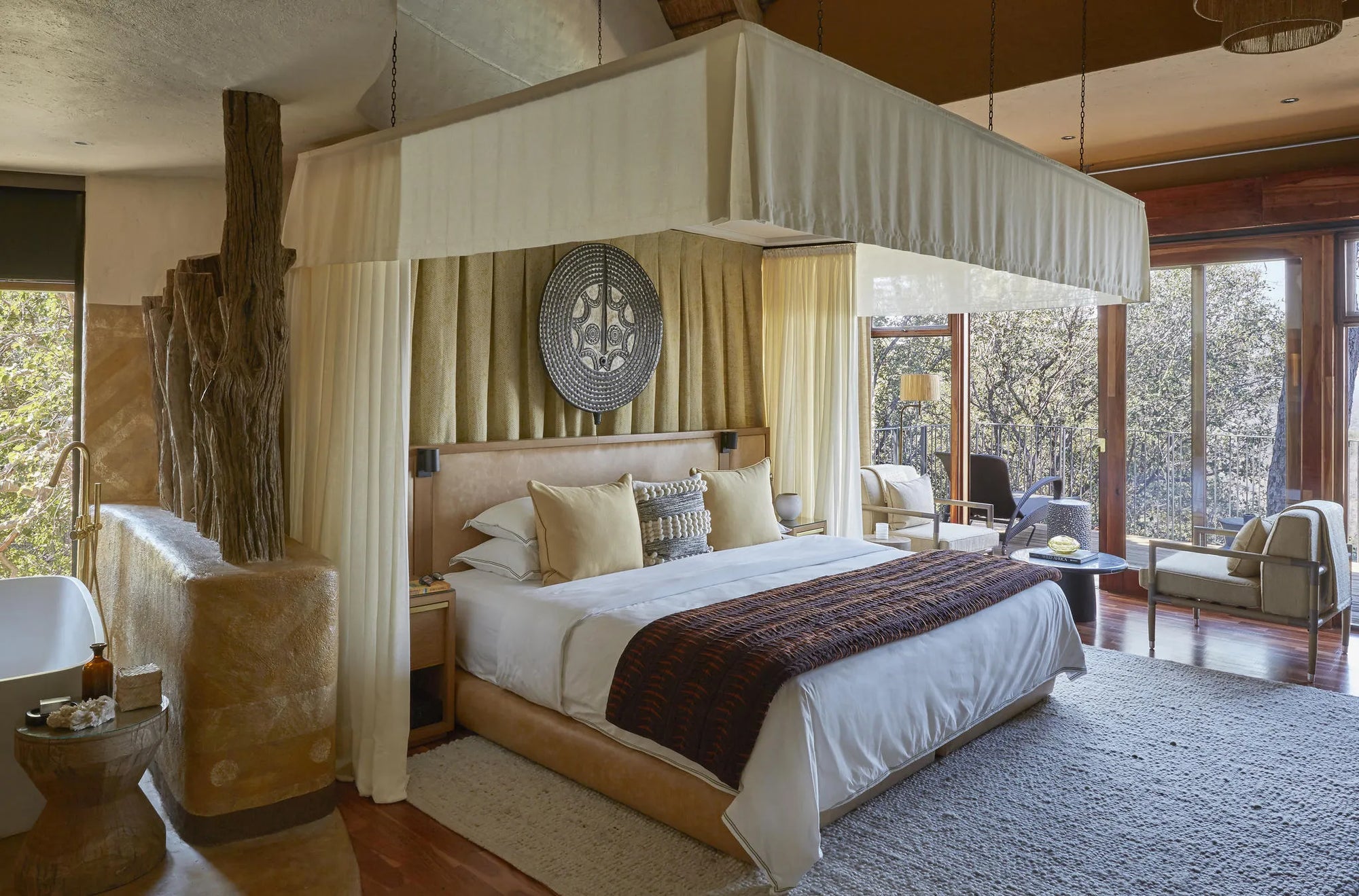 Singita Malilangwe House at Singita Malilangwe House, Malilangwe Wildlife Reserve, Zimbabwe.