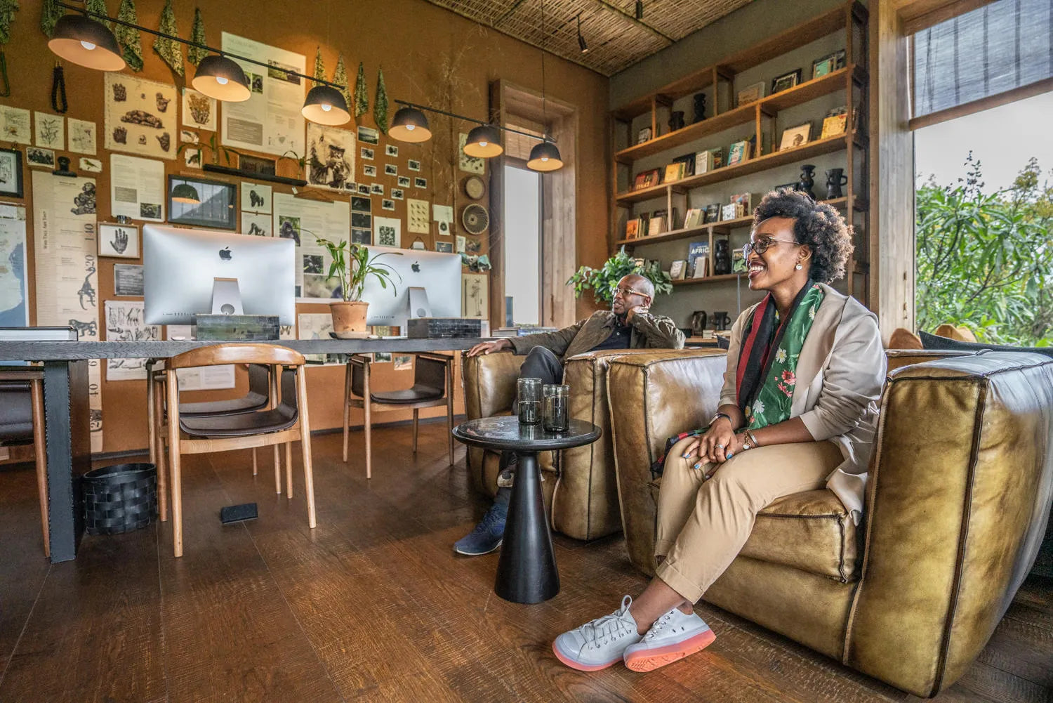 Singita Volcanoes National Park - Conservation Room at Singita Kataza House, Volcanoes National Park, Rwanda.