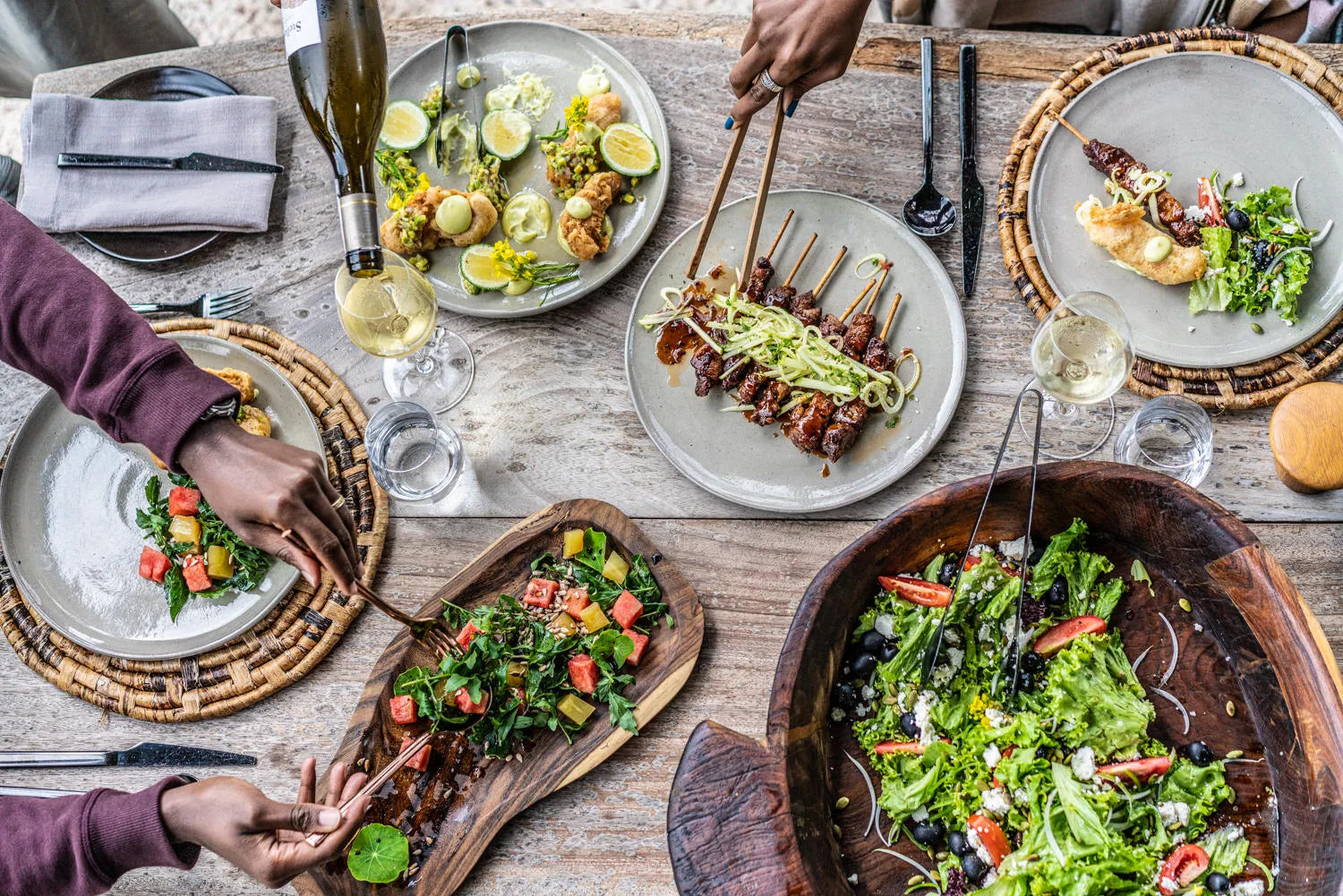 Singita Volcanoes National Park - Lunch at Singita Kataza House, Volcanoes National Park, Rwanda.