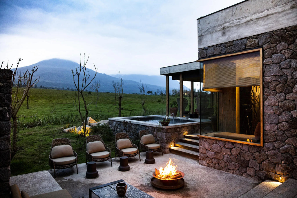 Singita Kataza House - Exterior at Singita Kataza House, Volcanoes National Park, Rwanda.