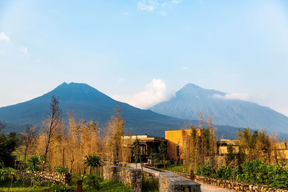 Singita Volcanoes National Park - Exterior at Singita Kataza House, Volcanoes National Park, Rwanda.