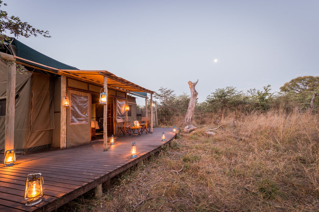 Tented Camp in the Evening