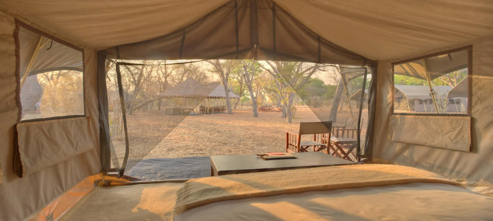 Chobe Under Canvas at andBeyond Chobe Under Canvas, Chobe National Park, Botswana.