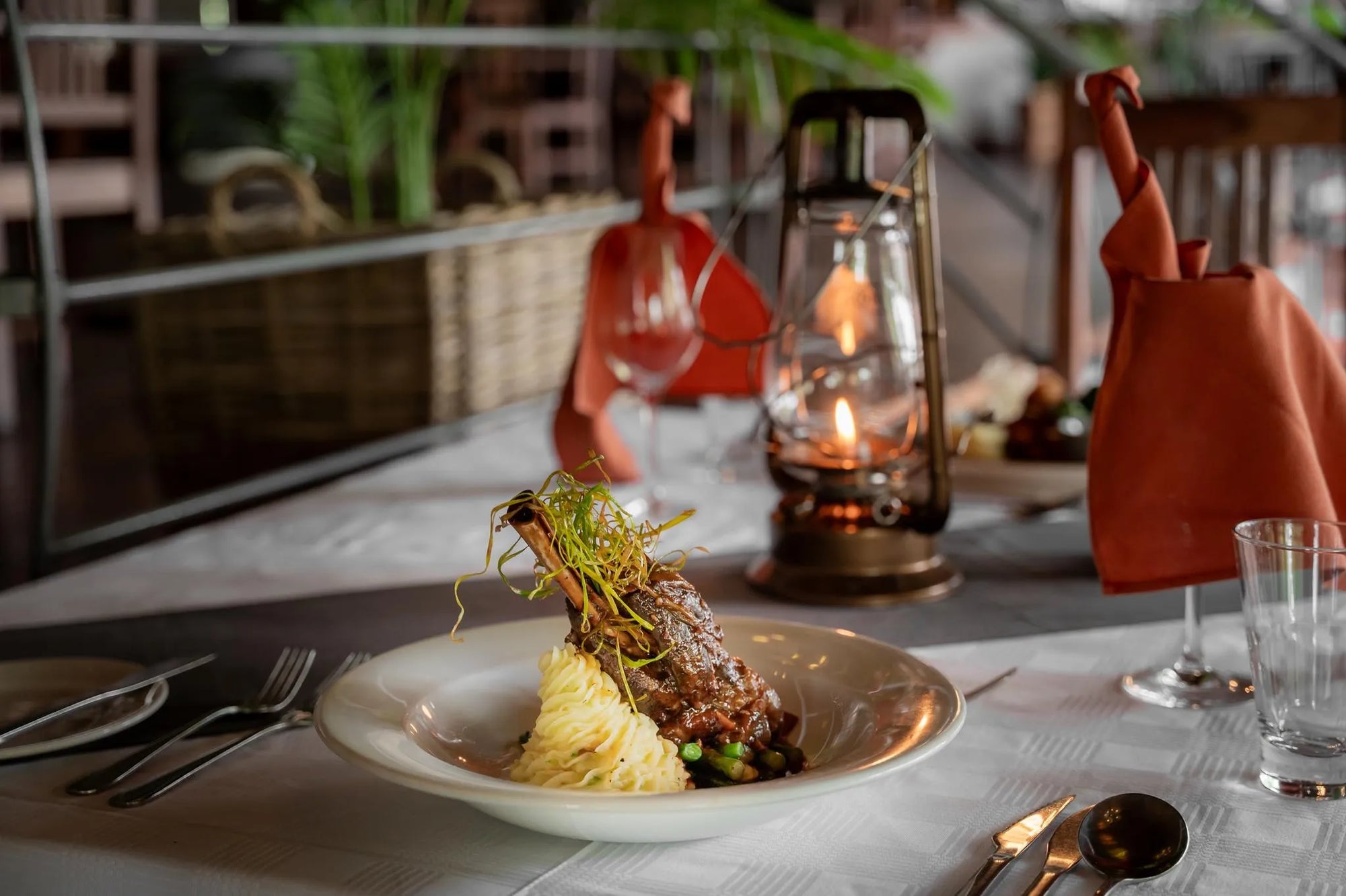 Cattle Post Steak House at The Chobe Safari Lodge, Kasane, Botswana.