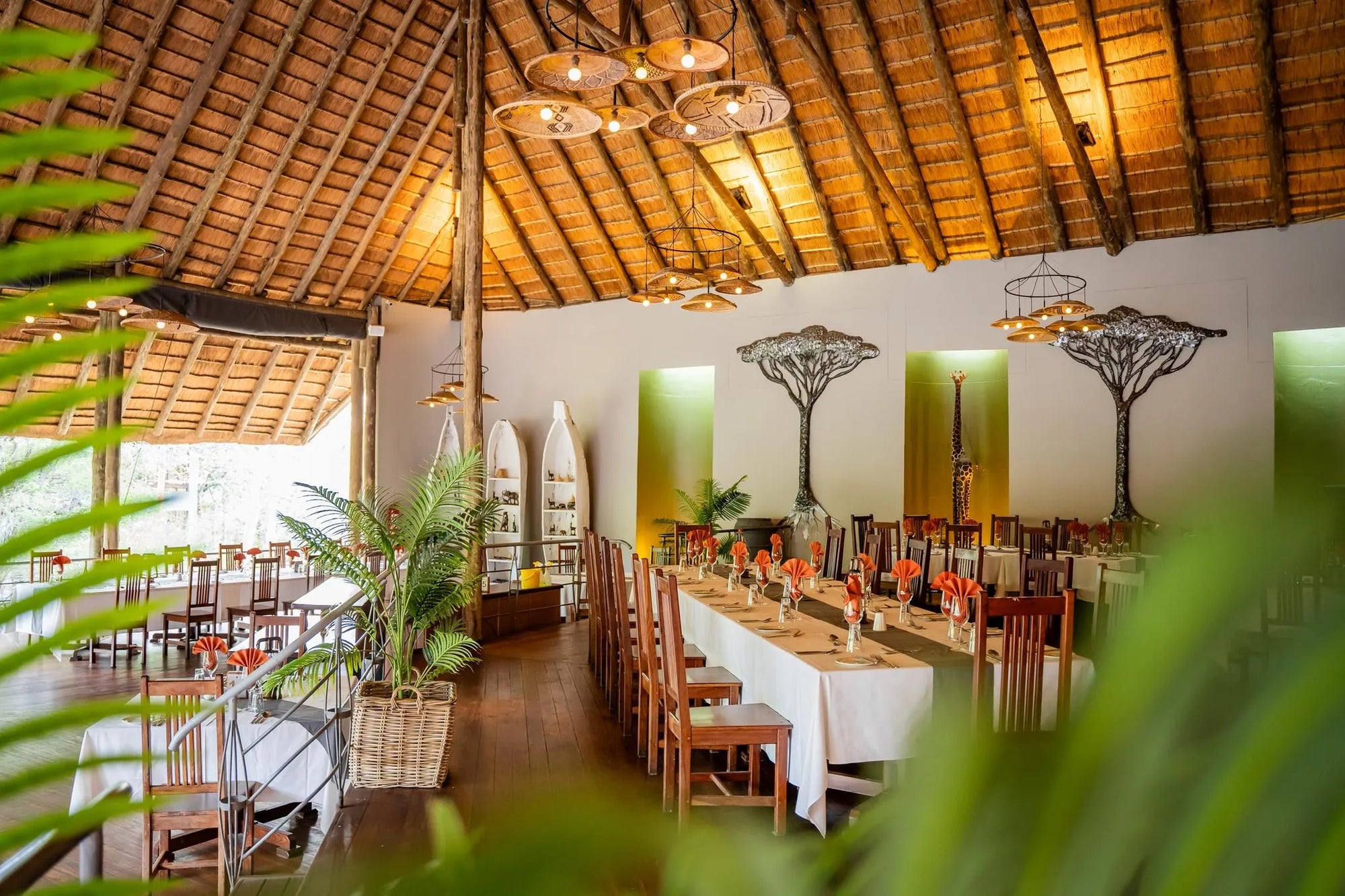 Cattle Post Steak House at The Chobe Safari Lodge, Kasane, Botswana.