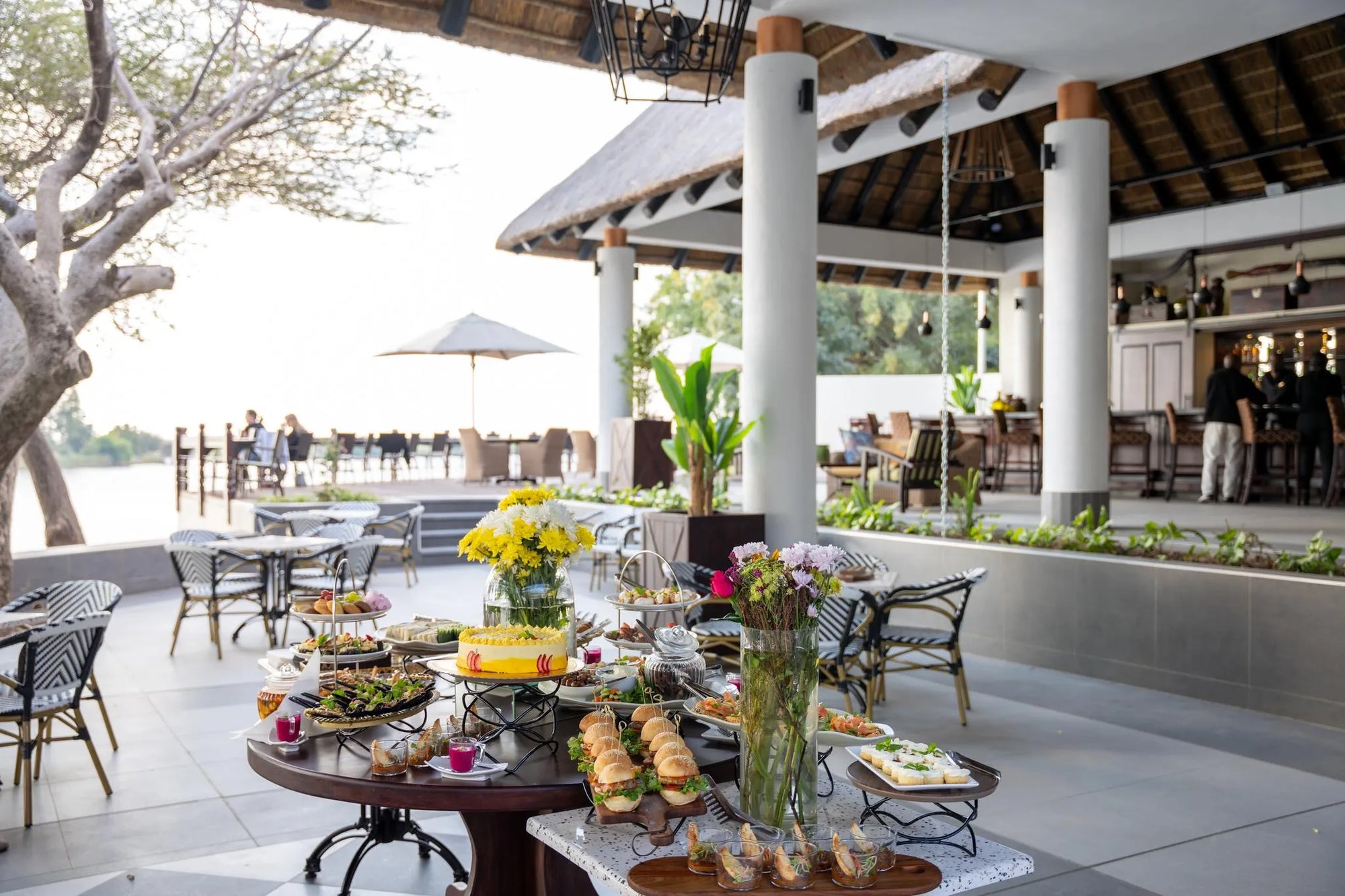 The Pavillion at The Chobe Safari Lodge, Kasane, Botswana.