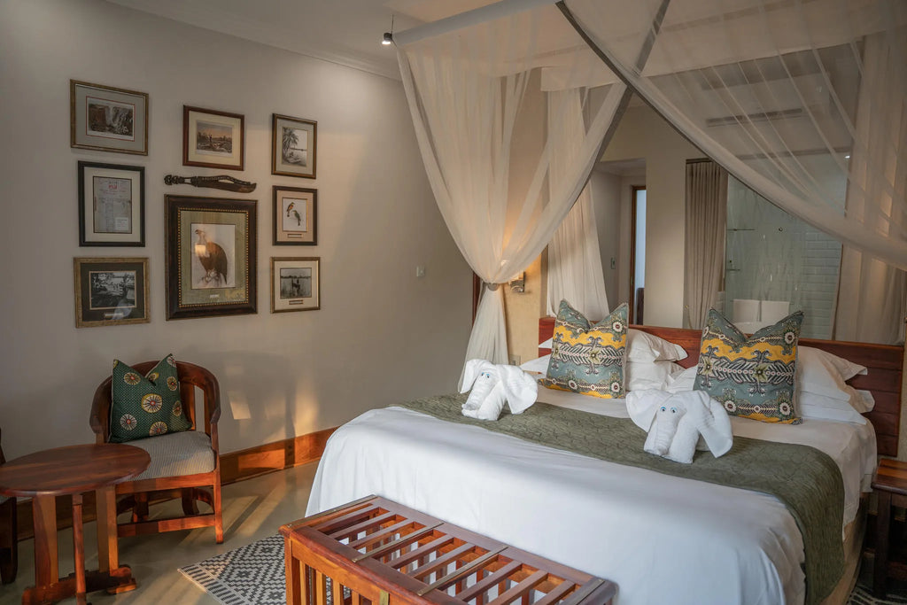 Luxury Safari rooms at The Chobe Safari Lodge, Kasane, Botswana.