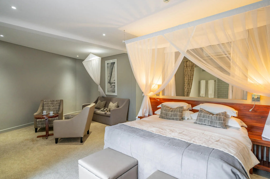 Family rooms at The Chobe Safari Lodge, Kasane, Botswana.