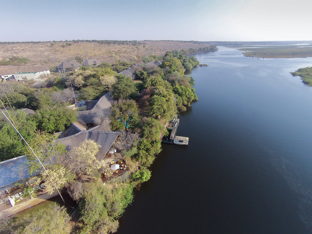 Arial view of Chobe Safari Lodge