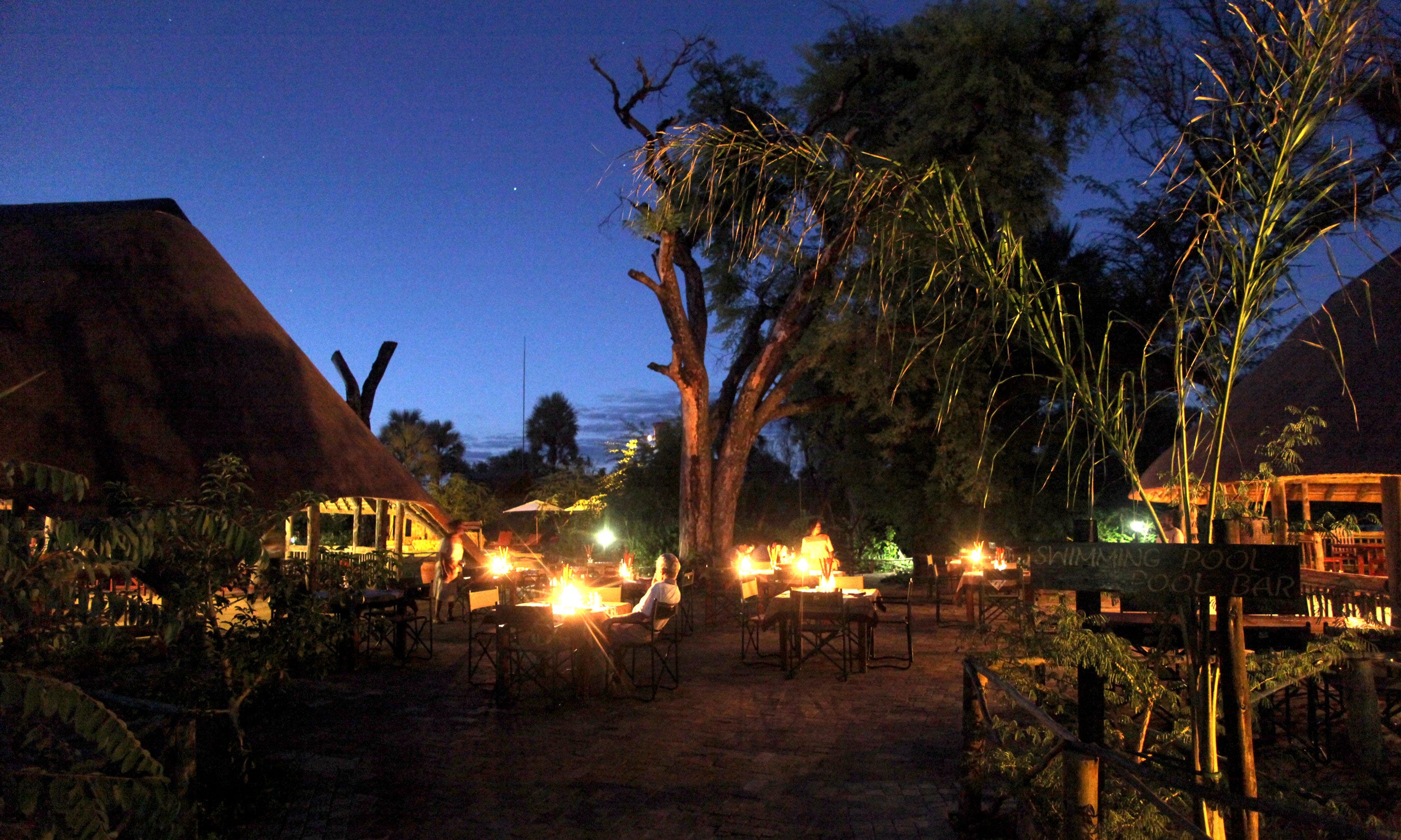 Dinner time Nata Lodge