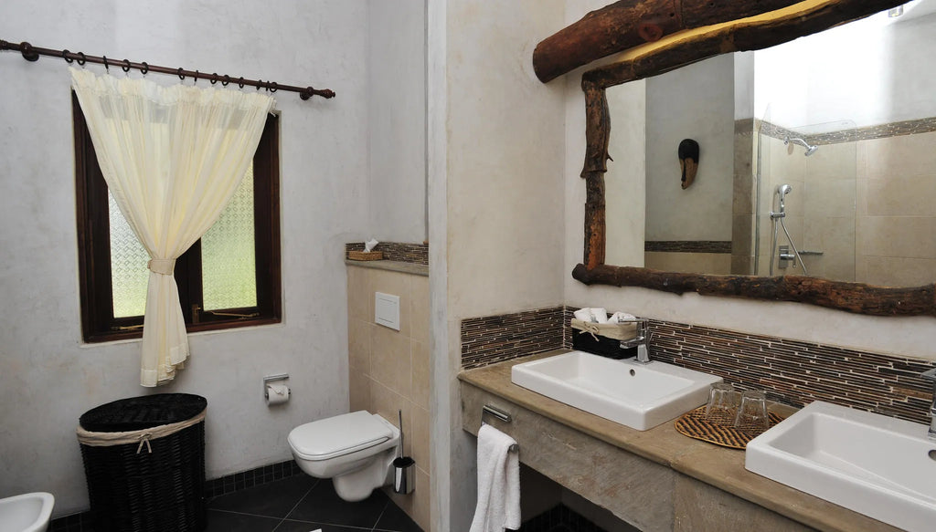 Kitani Suite Bathroom at Severin Sea Lodge, Bamburi, Kenya.