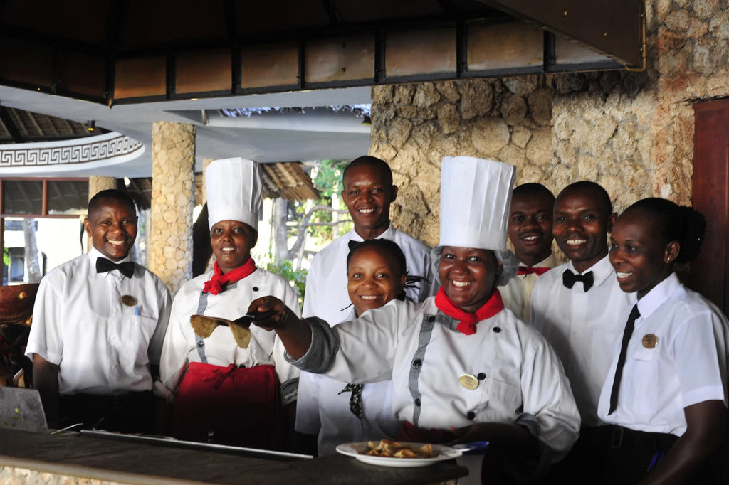Our cooks at Severin Sea Lodge at Severin Sea Lodge, Bamburi, Kenya.