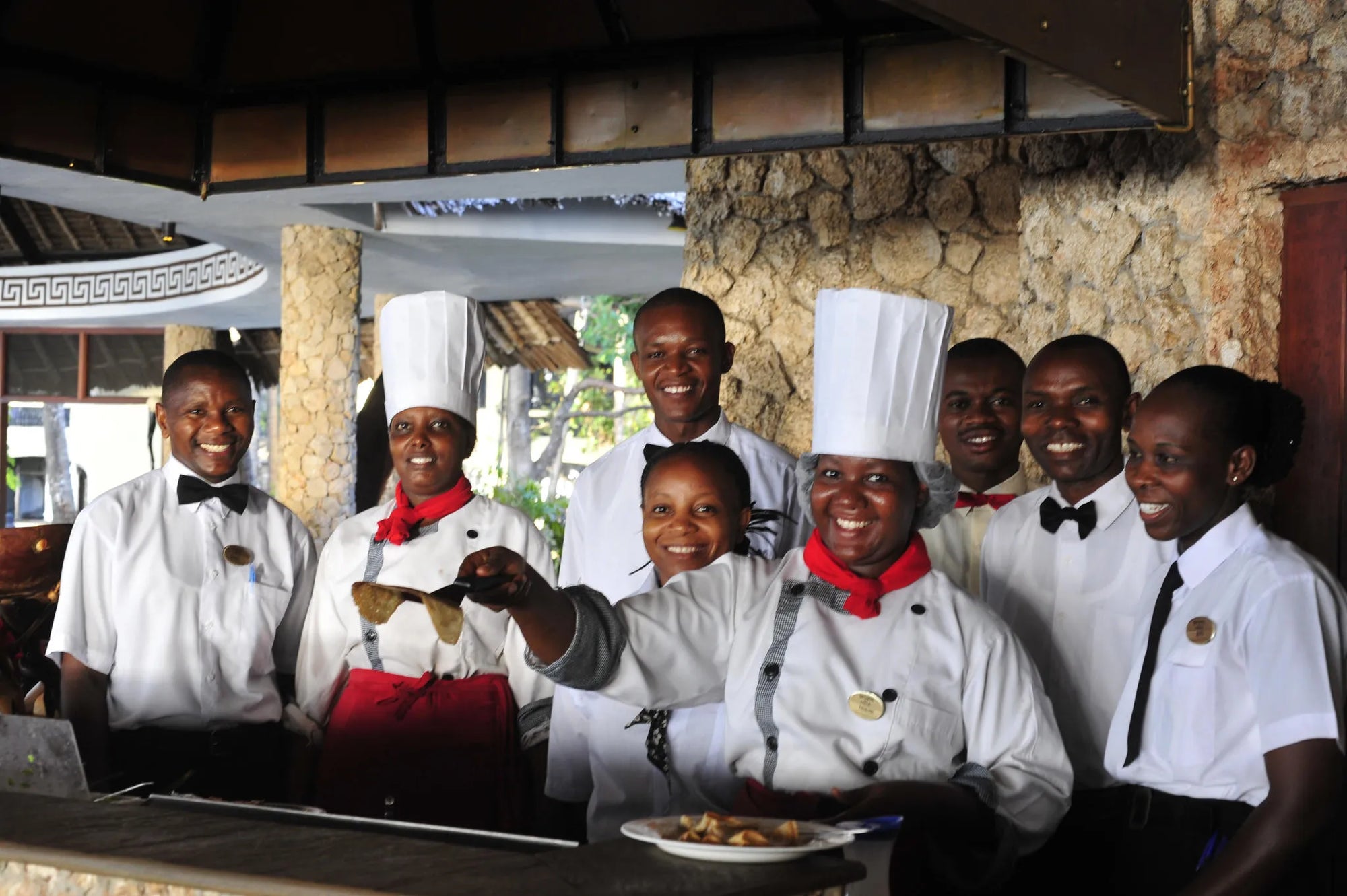 Our cooks at Severin Sea Lodge at Severin Sea Lodge, Bamburi, Kenya.