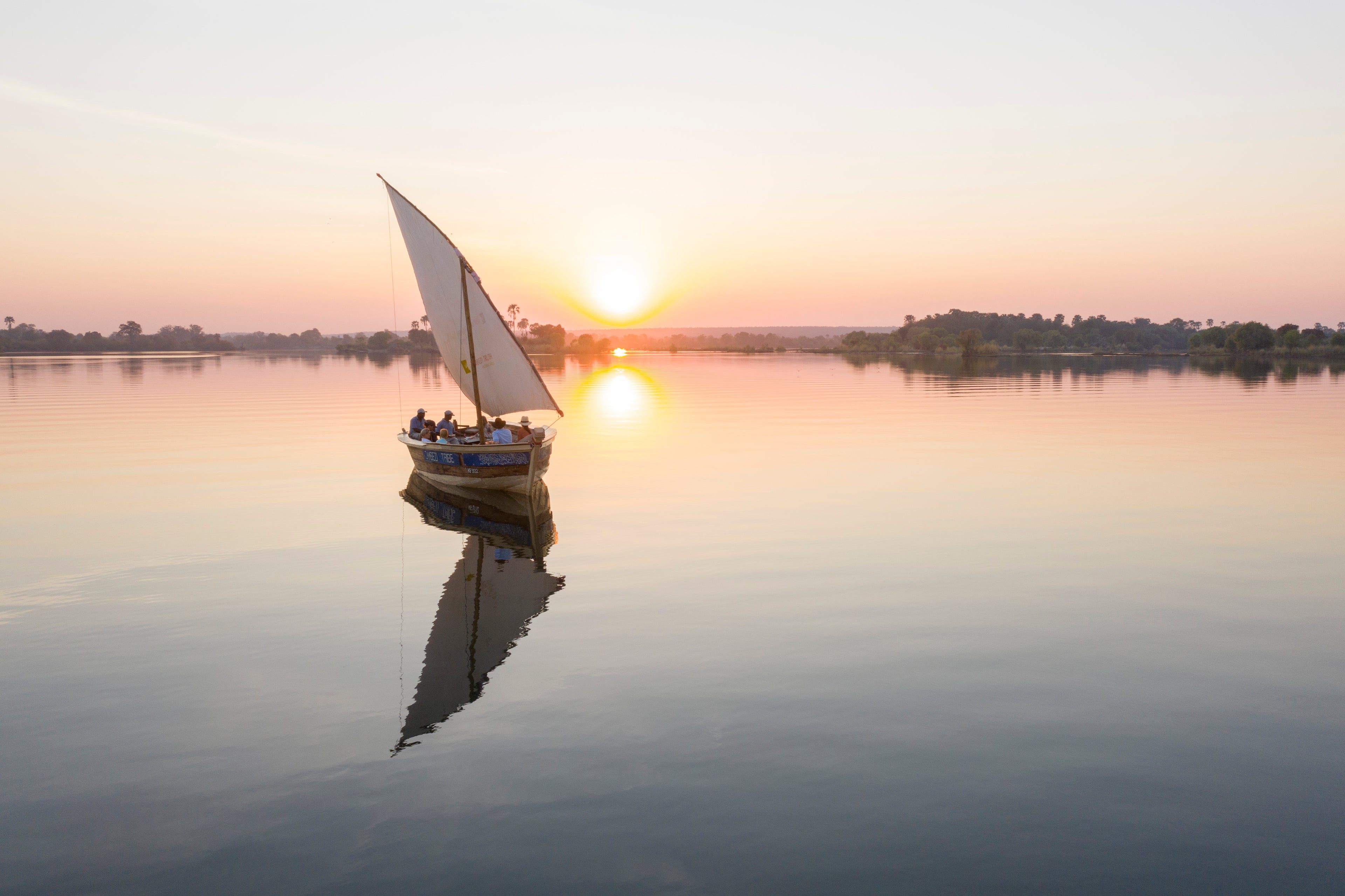 Sunset on the Zambezi River