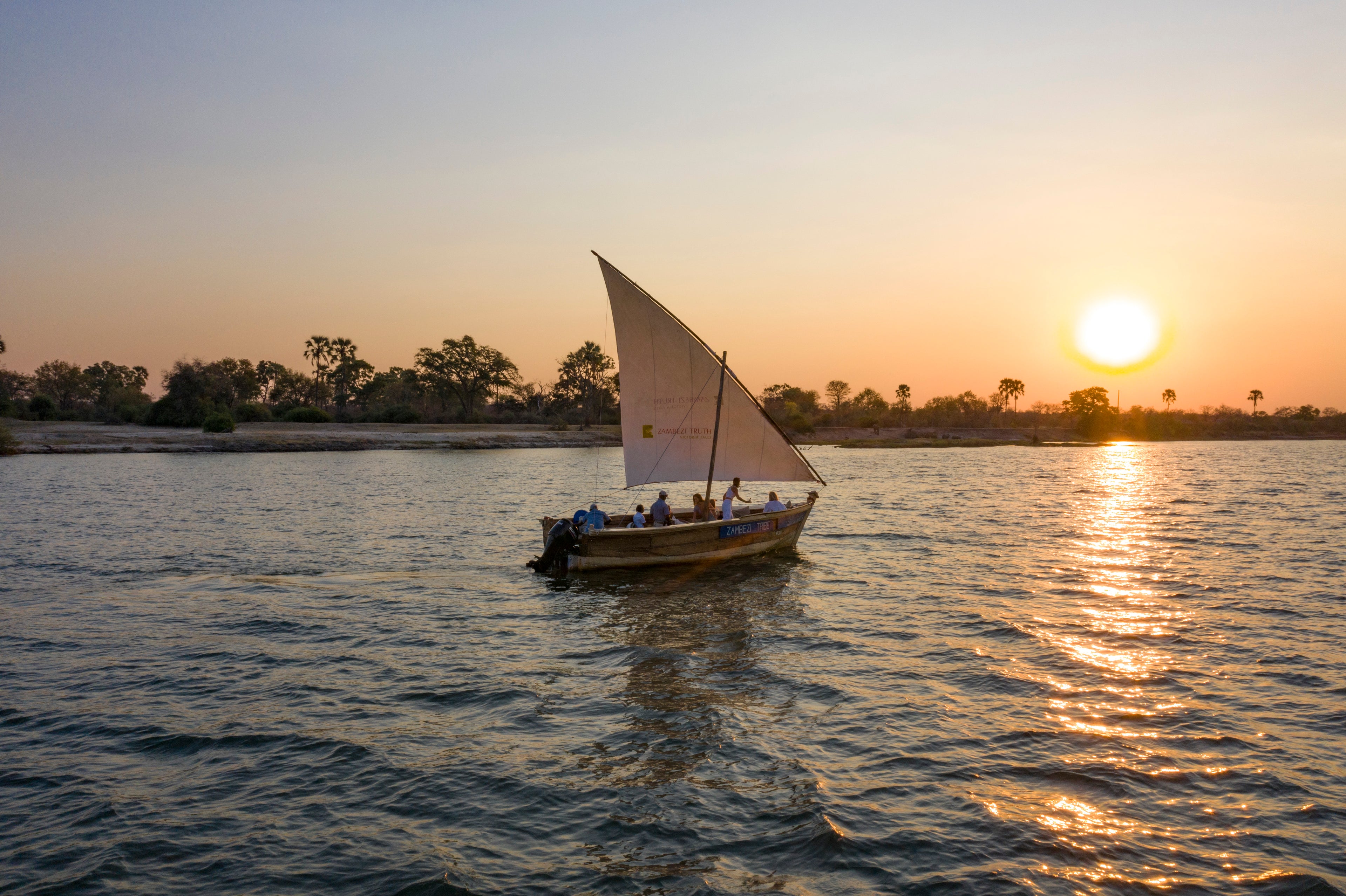 Sunset on the river
