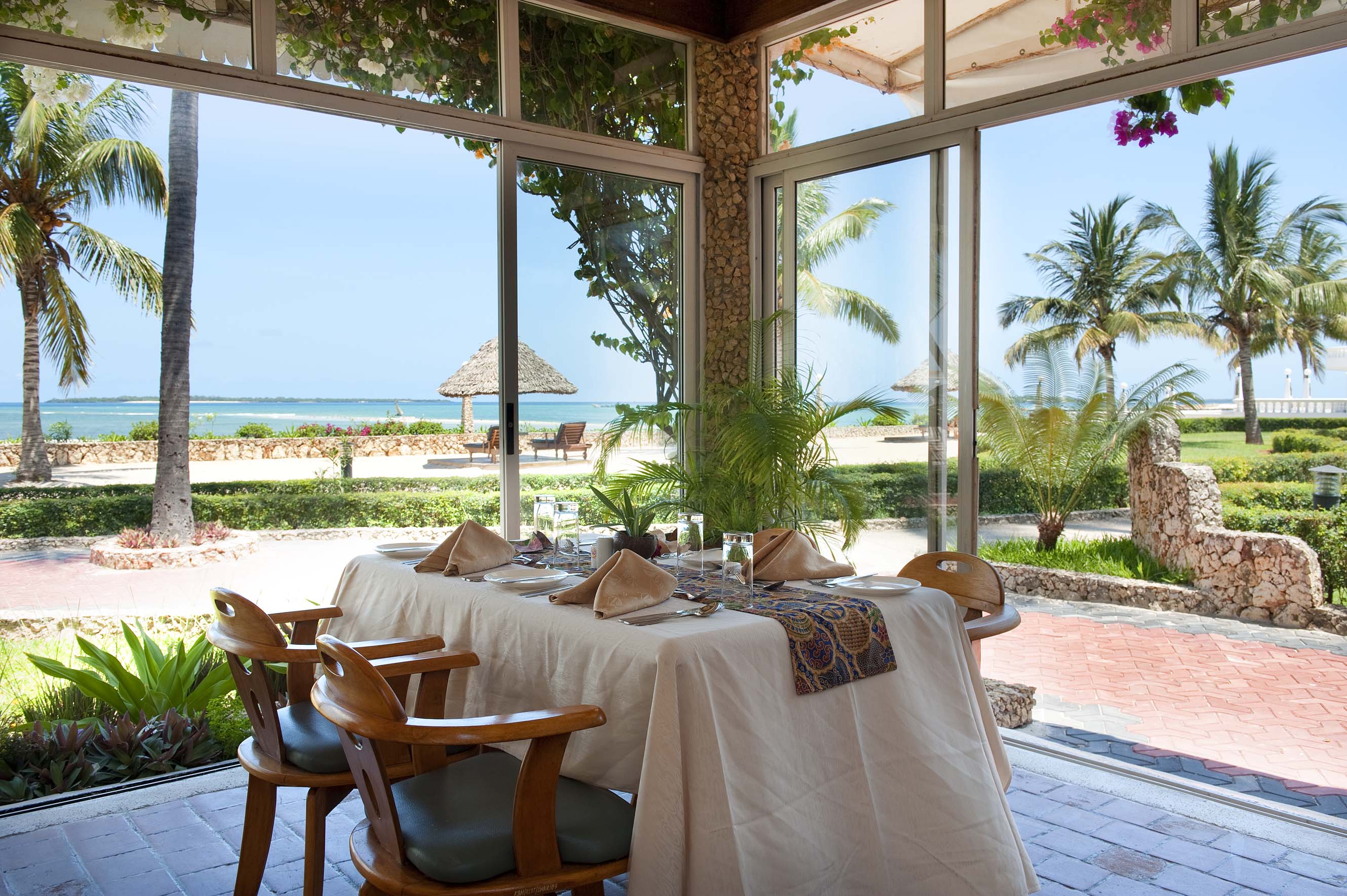 Restaurant with the Beach View