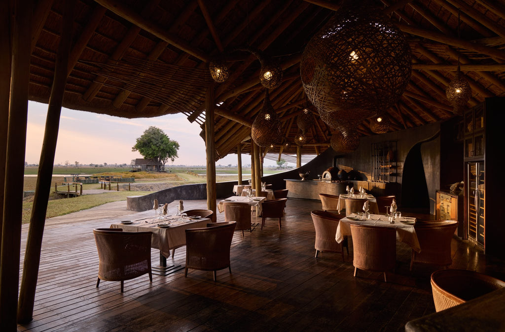Dining at Belmond Eagle Island Lodge