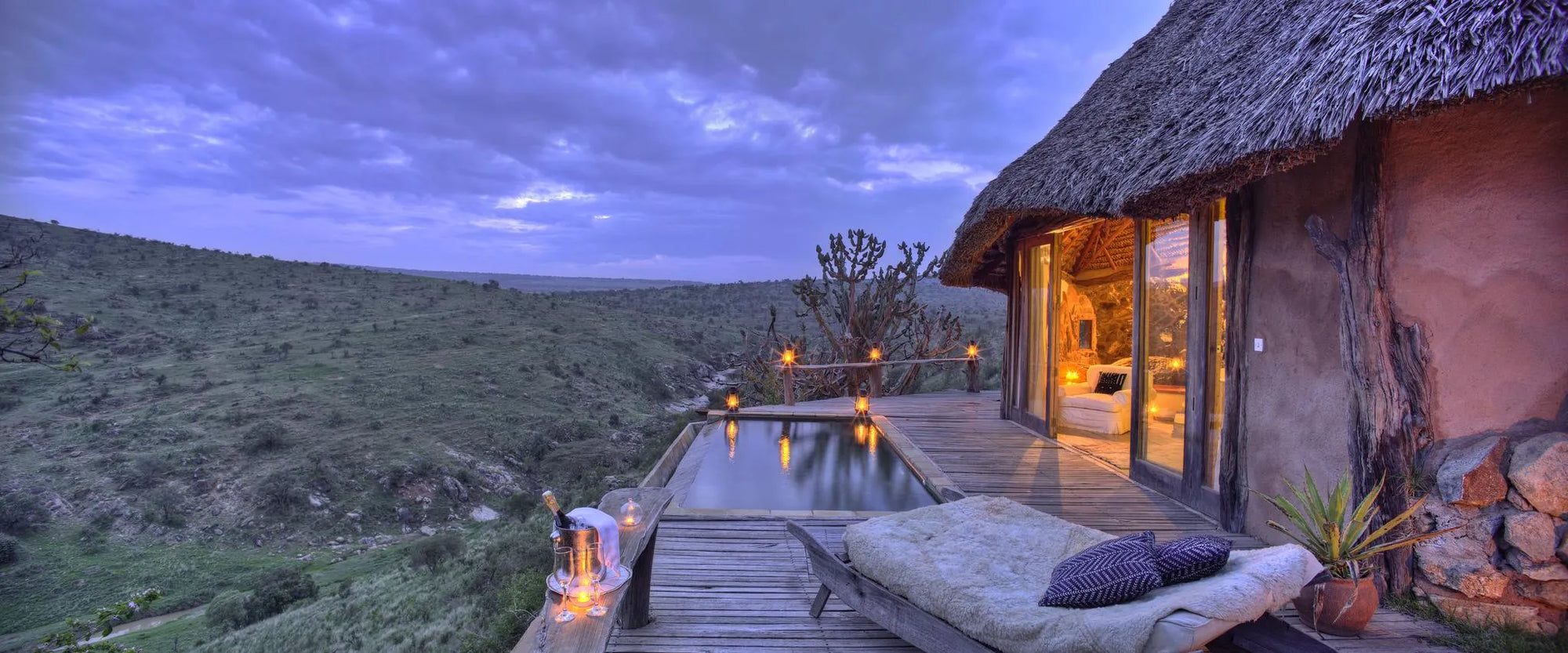 Room eight private plunge pool at Borana Lodge, Borana Conservancy, Kenya.