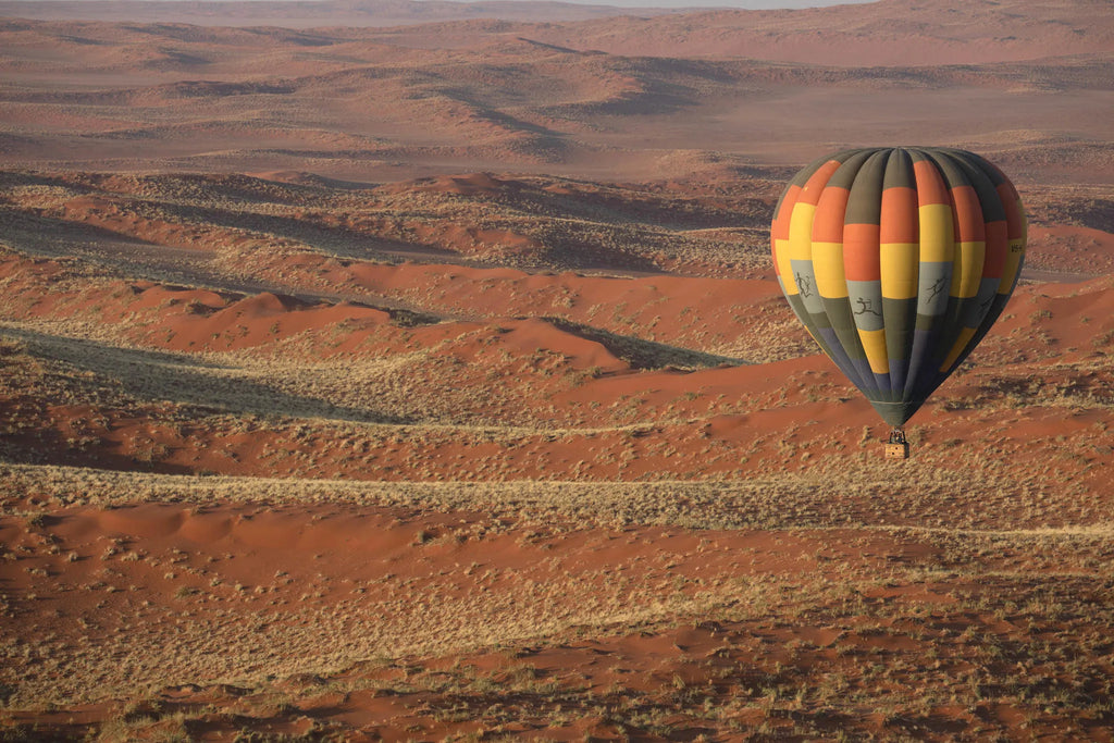 Hot Air Ballooning at Kwessi Dunes, NamibRand Nature Reserve, Namibia.