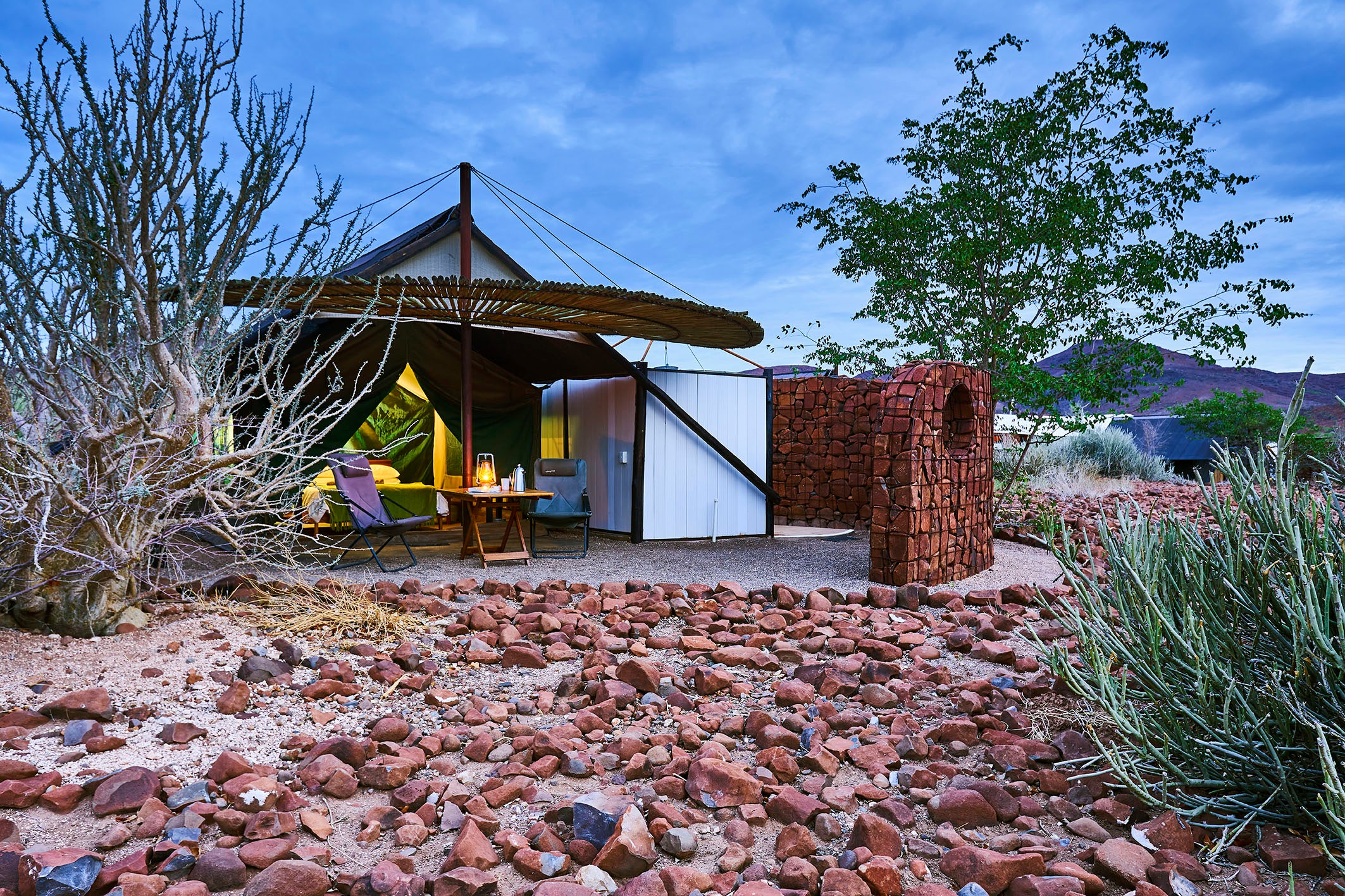 Etendeka Mountain Camp — Twin tent