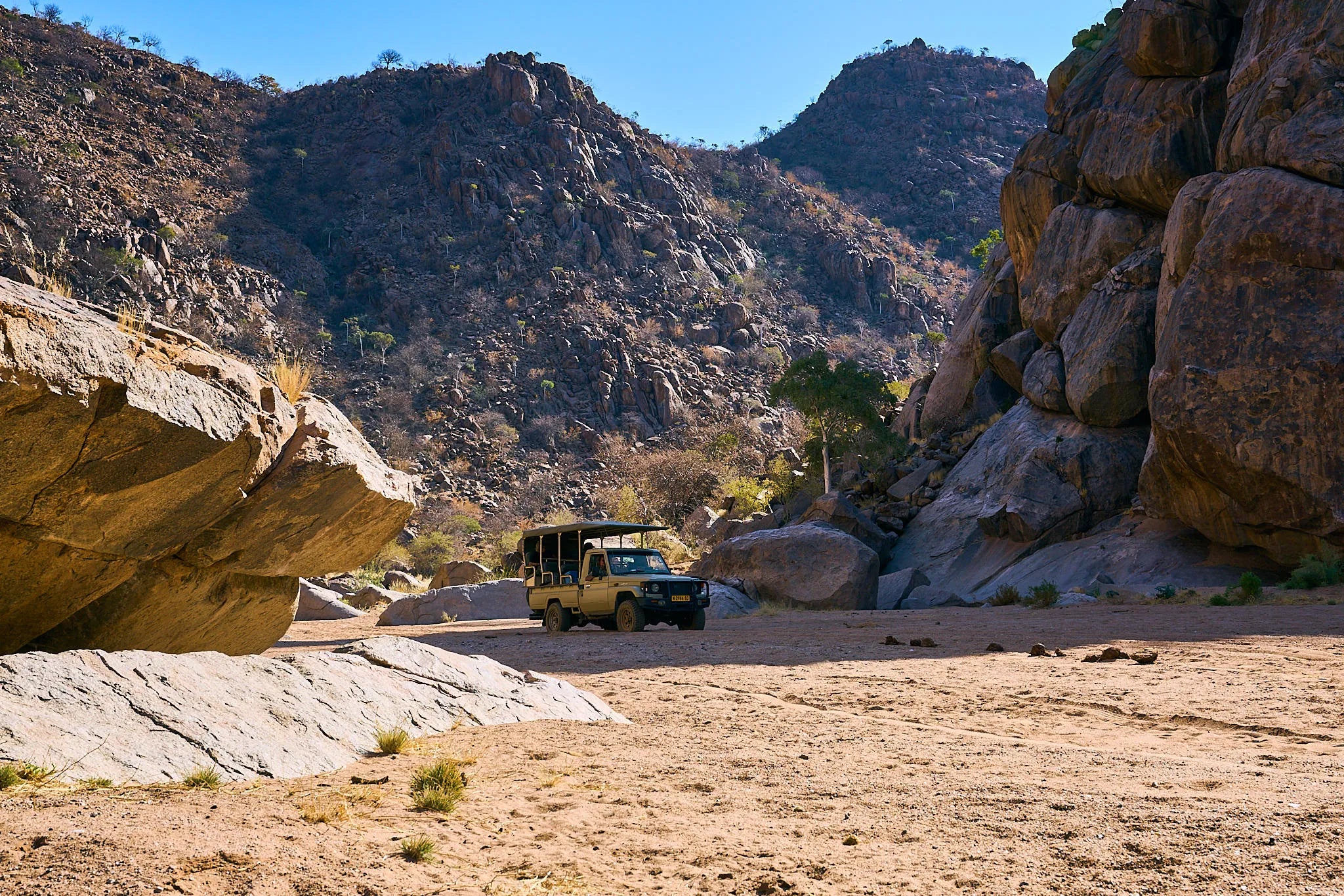 Huab River - ephemeral river drive at Huab Lodge, Damaraland, Namibia.