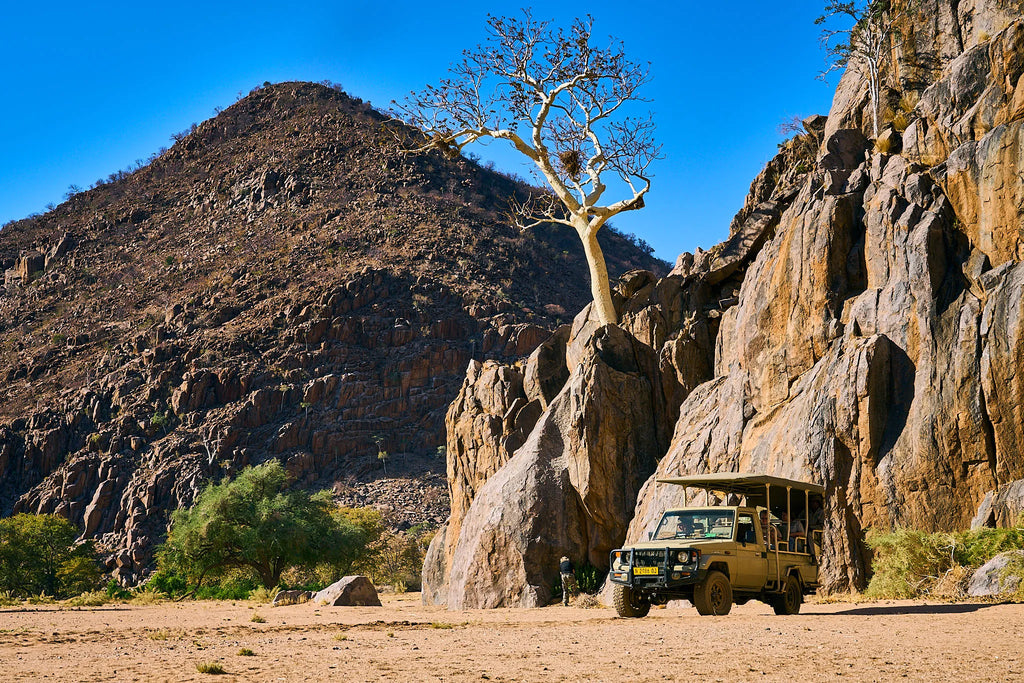 Huab River - ephemeral river drive at Huab Lodge, Damaraland, Namibia.