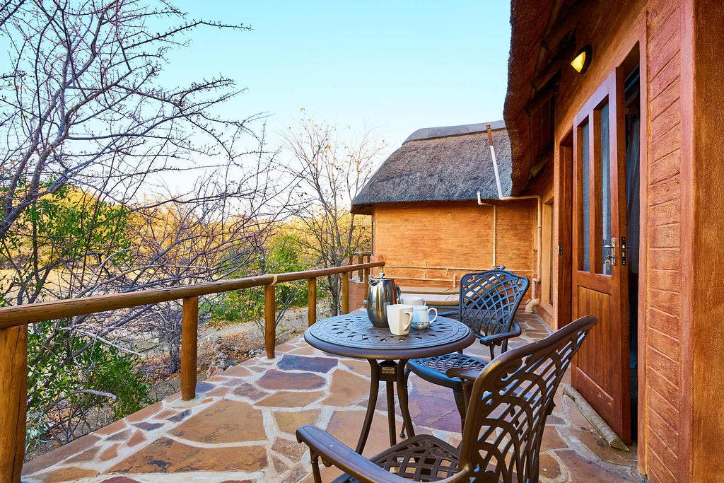 Chalets at Huab Lodge, Damaraland, Namibia.