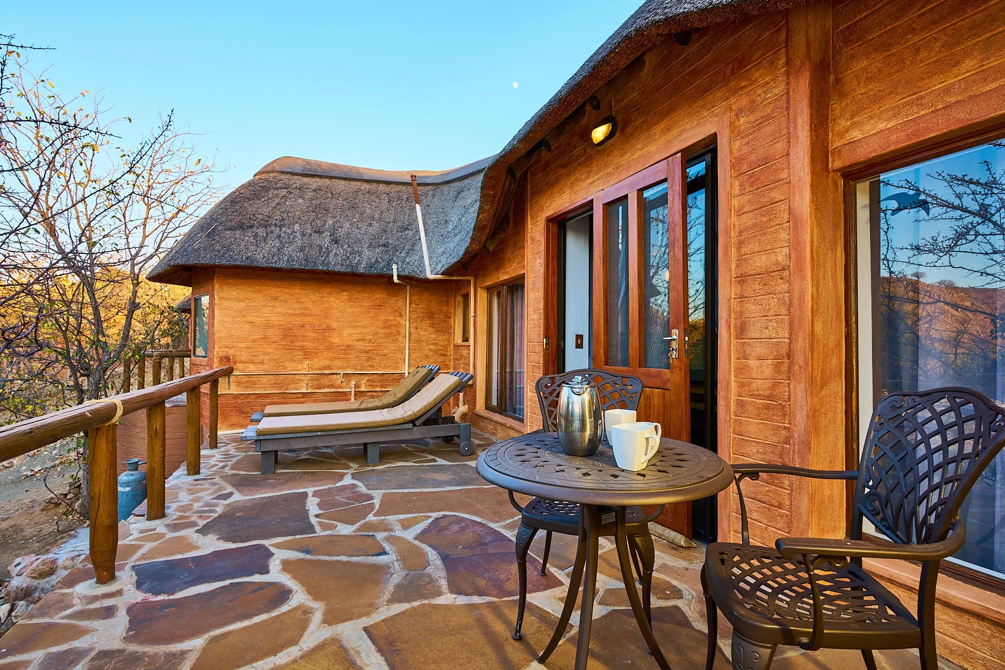 Chalets at Huab Lodge, Damaraland, Namibia.