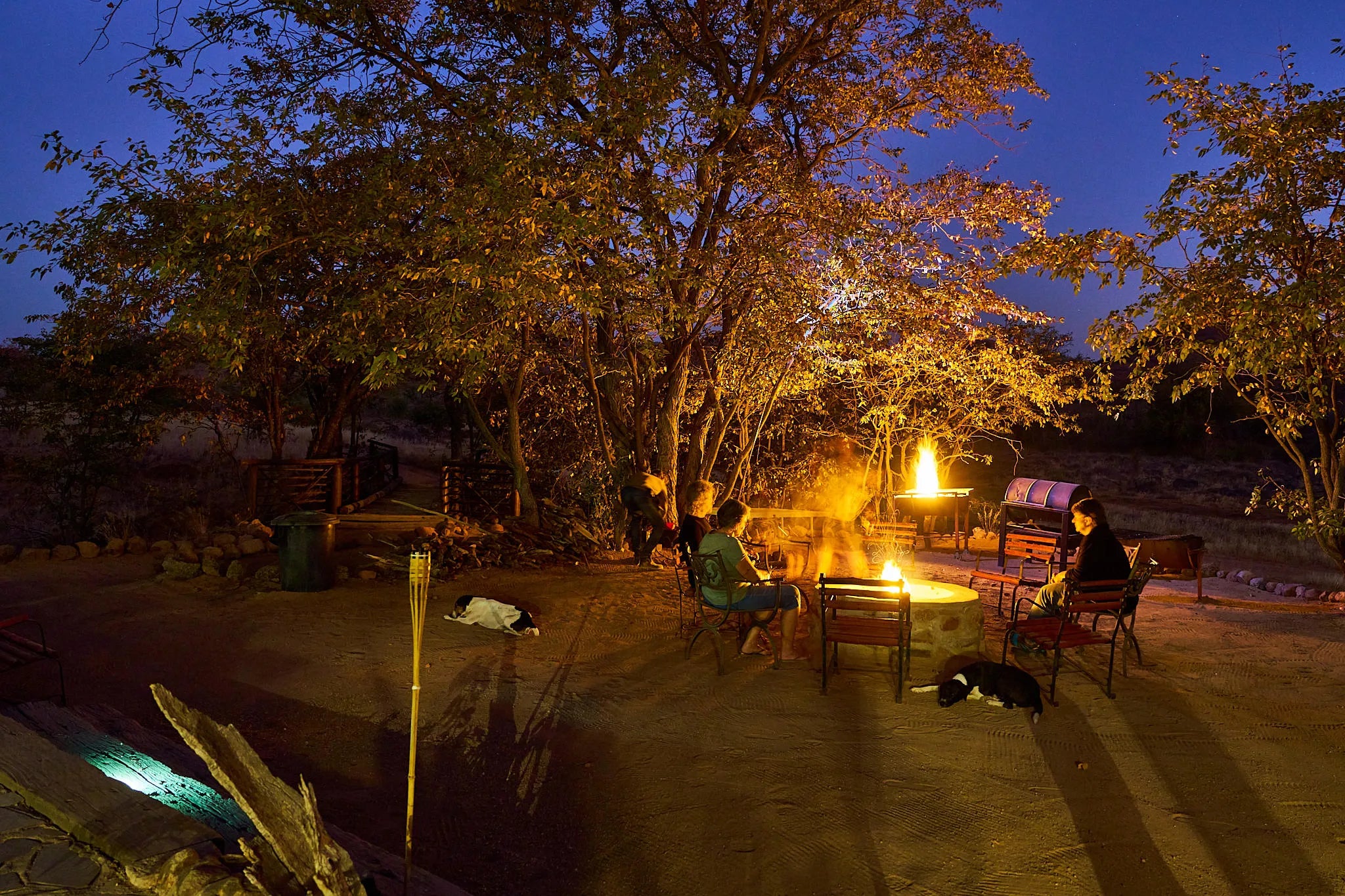 Huab at night at Huab Lodge, Damaraland, Namibia.