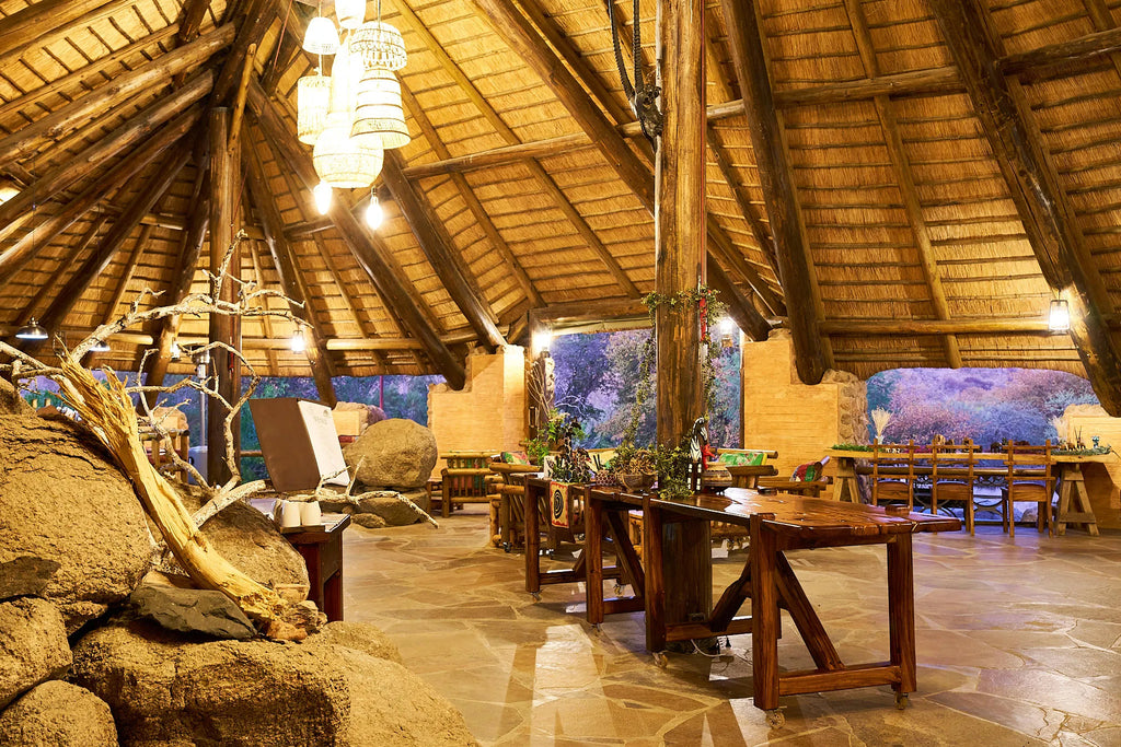 Main area at Huab Lodge, Damaraland, Namibia.