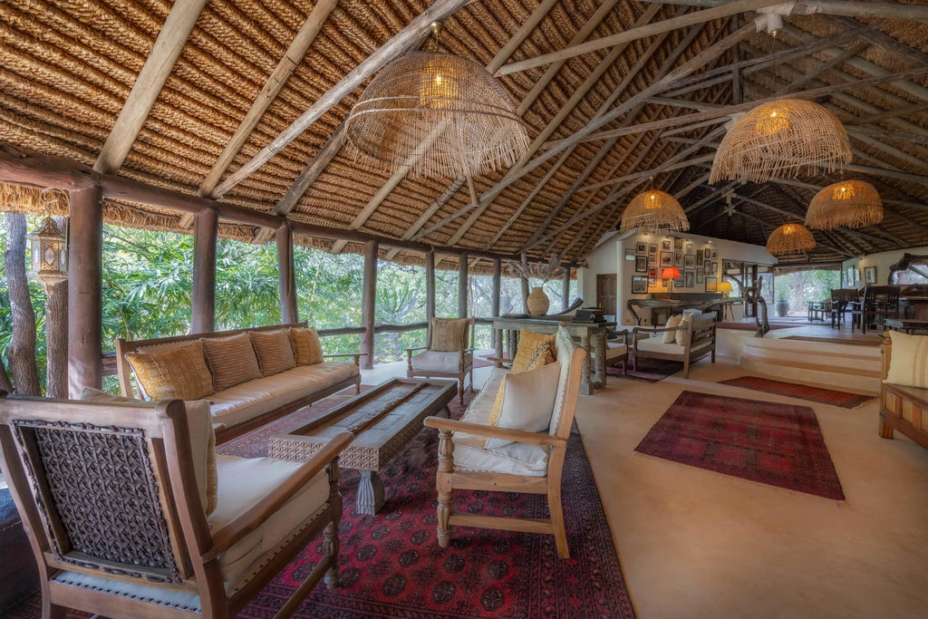 Elsa’s Kopje Meru Reception Area at Elewana Elsa’s Kopje Meru, Meru National Park, Kenya.