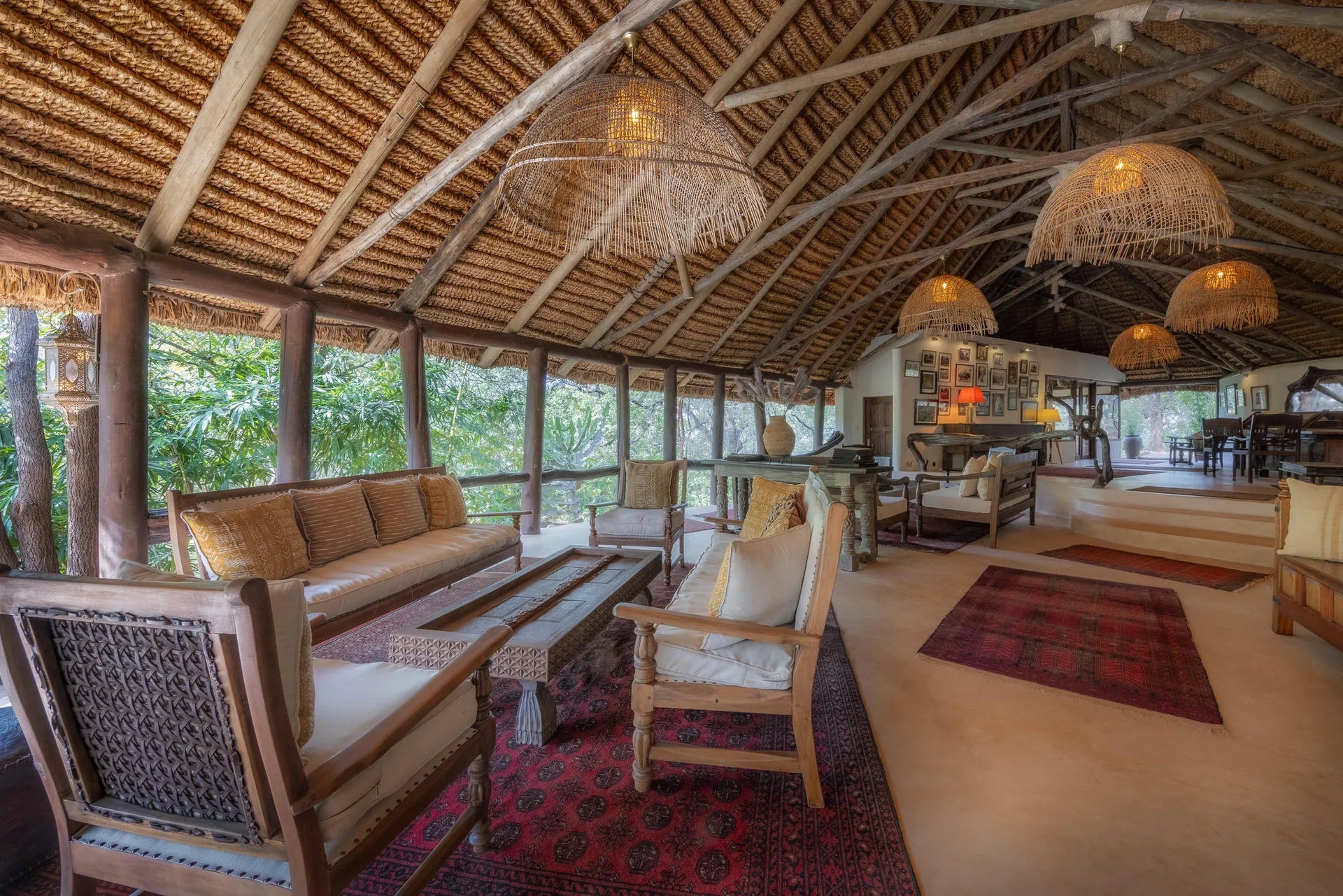 Elsa’s Kopje Meru Reception Area at Elewana Elsa’s Kopje Meru, Meru National Park, Kenya.