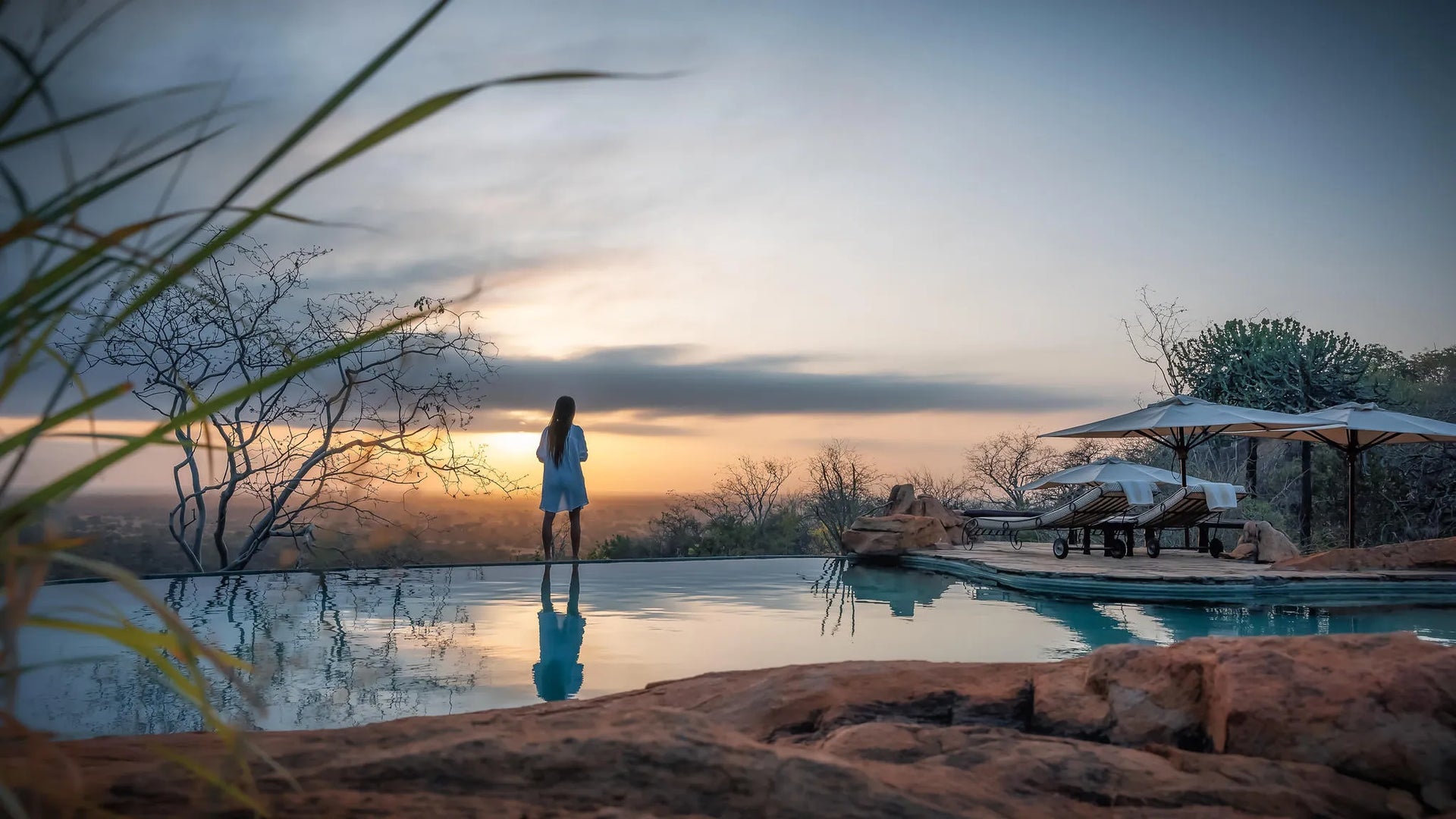 Elsa’s Kopje Meru Swimming Pool at Elewana Elsa’s Kopje Meru, Meru National Park, Kenya.