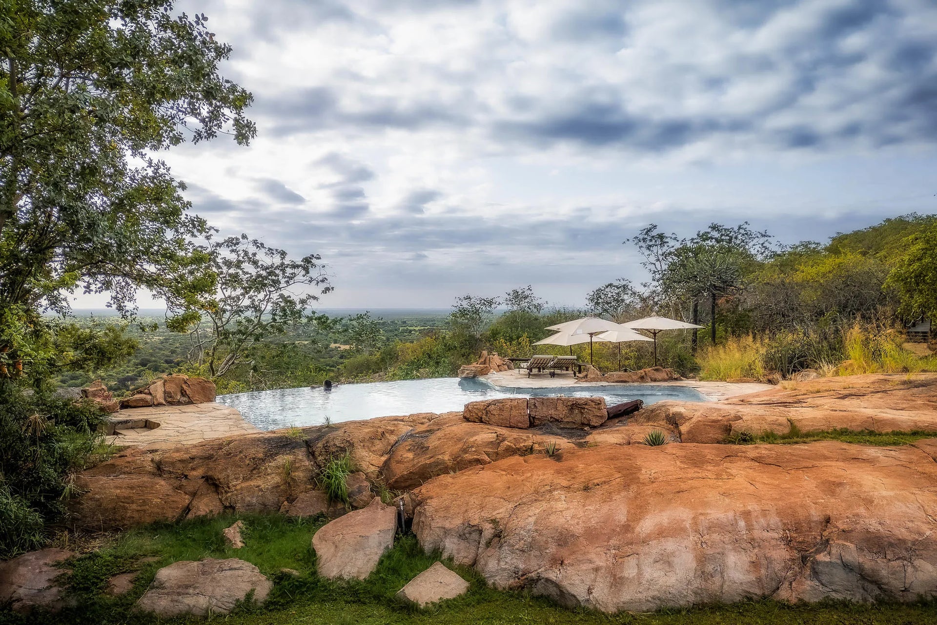 Elsa’s Kopje Meru Swimming Pool at Elewana Elsa’s Kopje Meru, Meru National Park, Kenya.