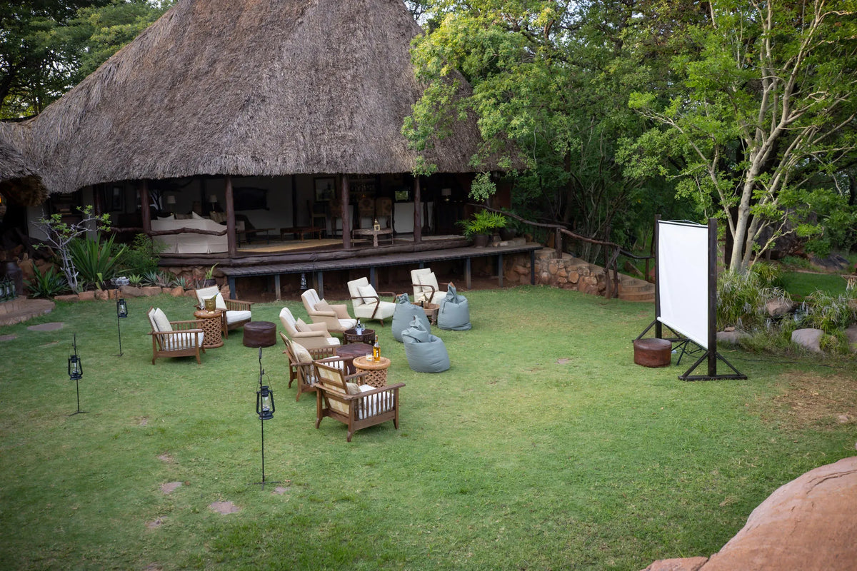 Elsa’s Kopje Meru Outdoor Cinema at Elewana Elsa’s Kopje Meru, Meru National Park, Kenya.