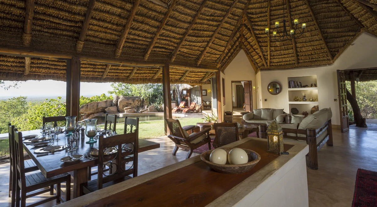 Elsa's Kopje Meru Main Area at Elewana Elsa’s Kopje Meru, Meru National Park, Kenya.