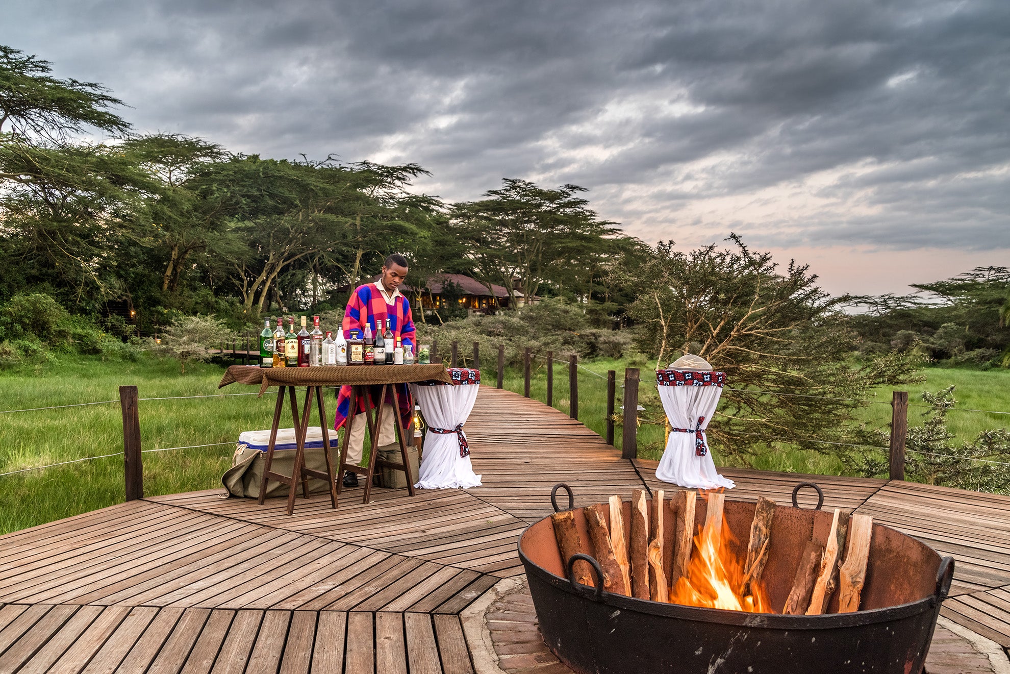 Sun Downer Cocktails on Hatari Walkway