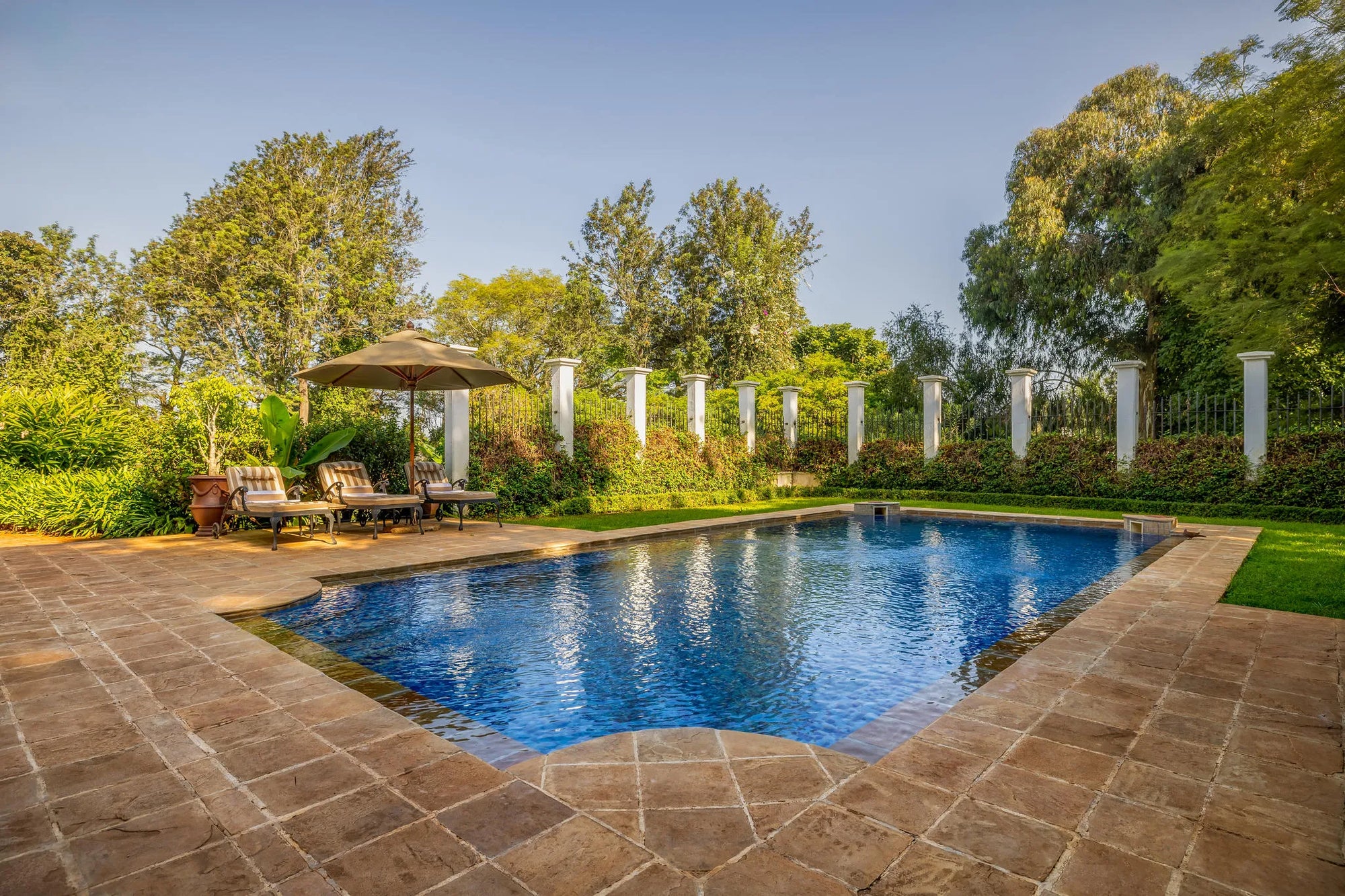 Swimming Pool at Elewana The Manor at Ngorongoro, Karatu, Tanzania.
