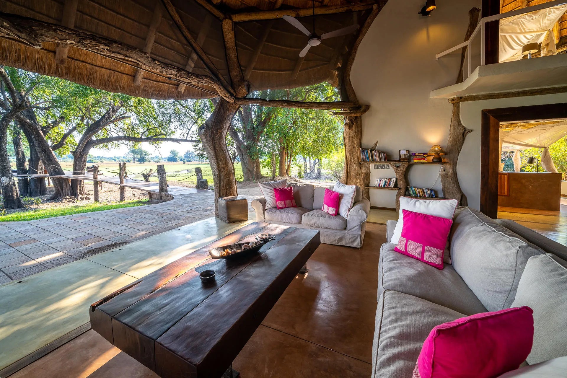 Luangwa Safari House at Luangwa Safari House, South Luangwa National Park, Zambia.