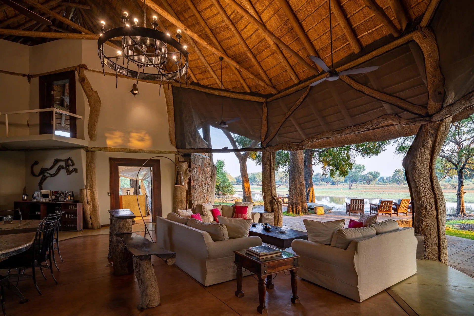 Luangwa Safari House at Luangwa Safari House, South Luangwa National Park, Zambia.