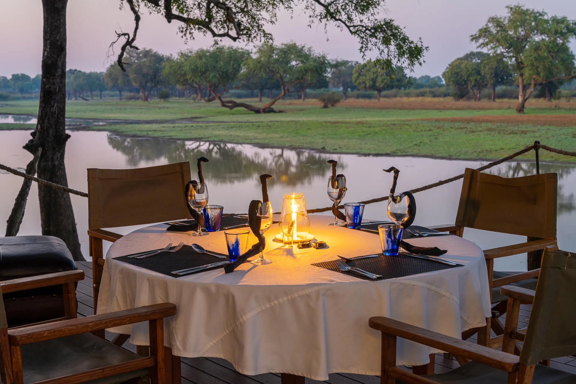 Luangwa Safari House at Luangwa Safari House, South Luangwa National Park, Zambia.