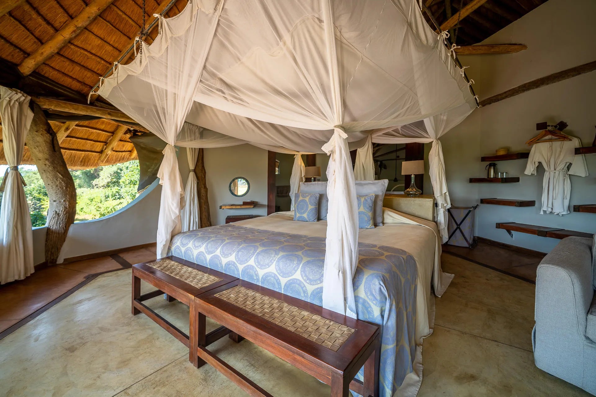 Luangwa Safari House at Luangwa Safari House, South Luangwa National Park, Zambia.