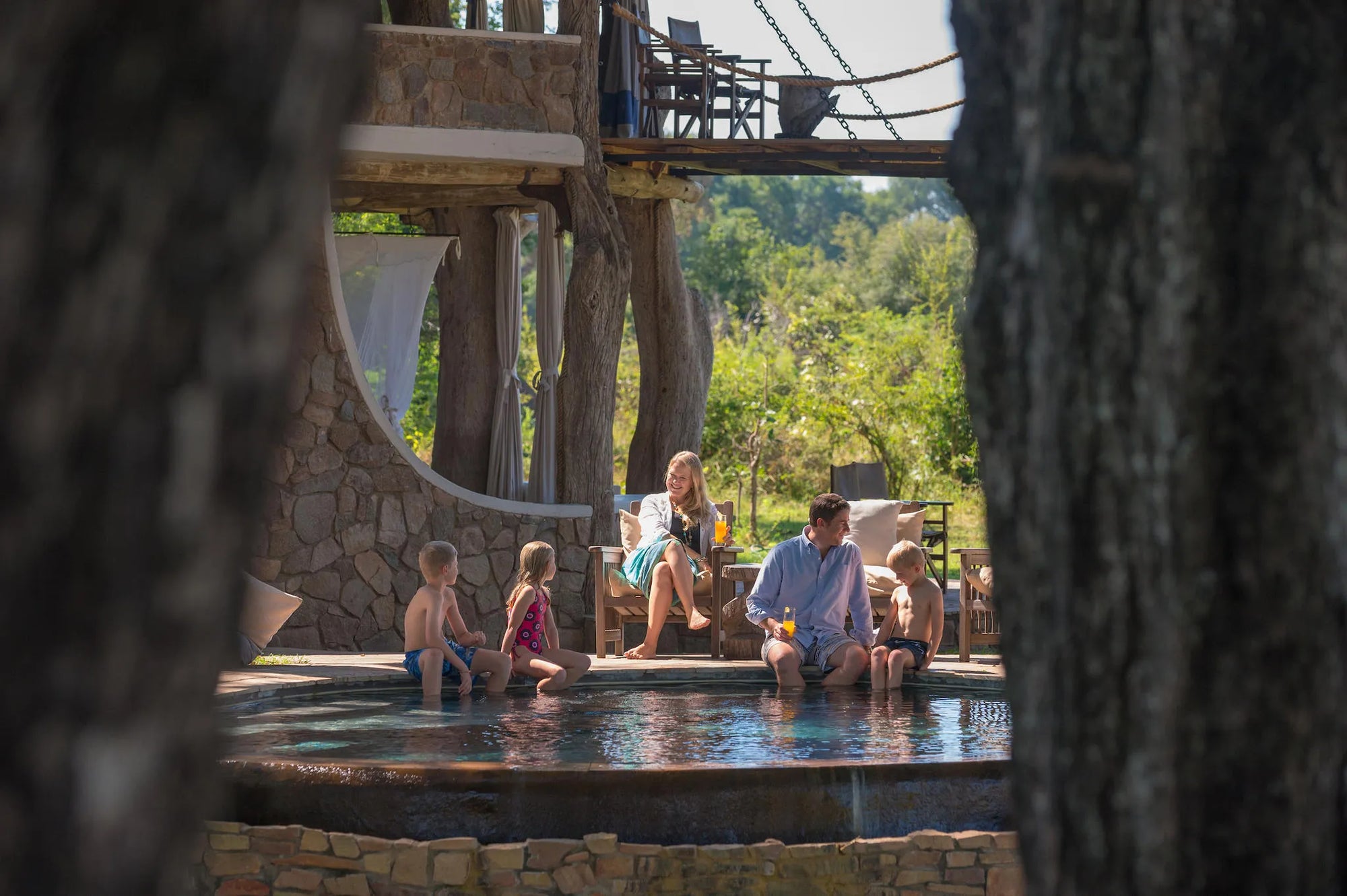 Luangwa Safari House at Luangwa Safari House, South Luangwa National Park, Zambia.