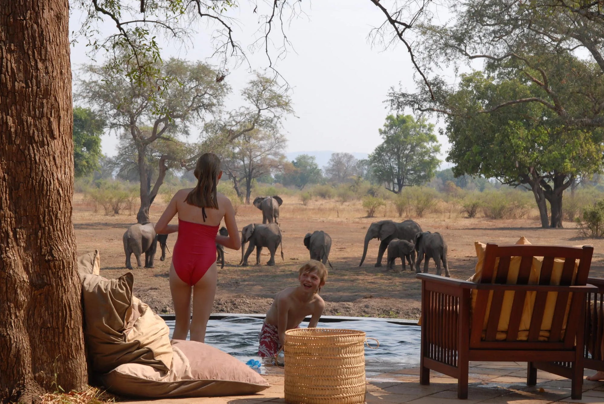 Luangwa Safari House at Luangwa Safari House, South Luangwa National Park, Zambia.