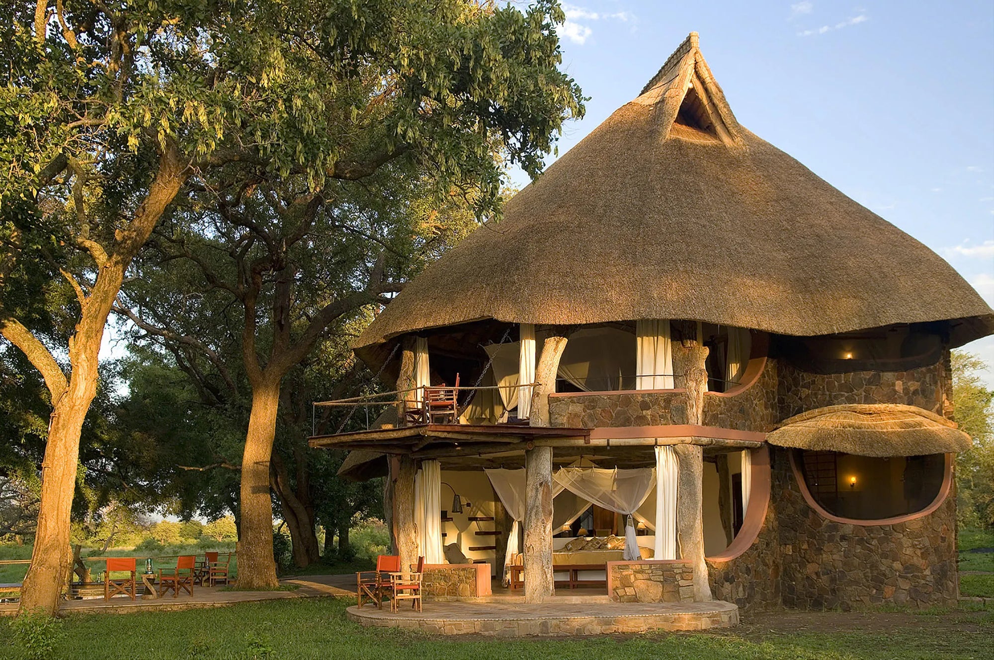 Luangwa Safari House at Luangwa Safari House, South Luangwa National Park, Zambia.