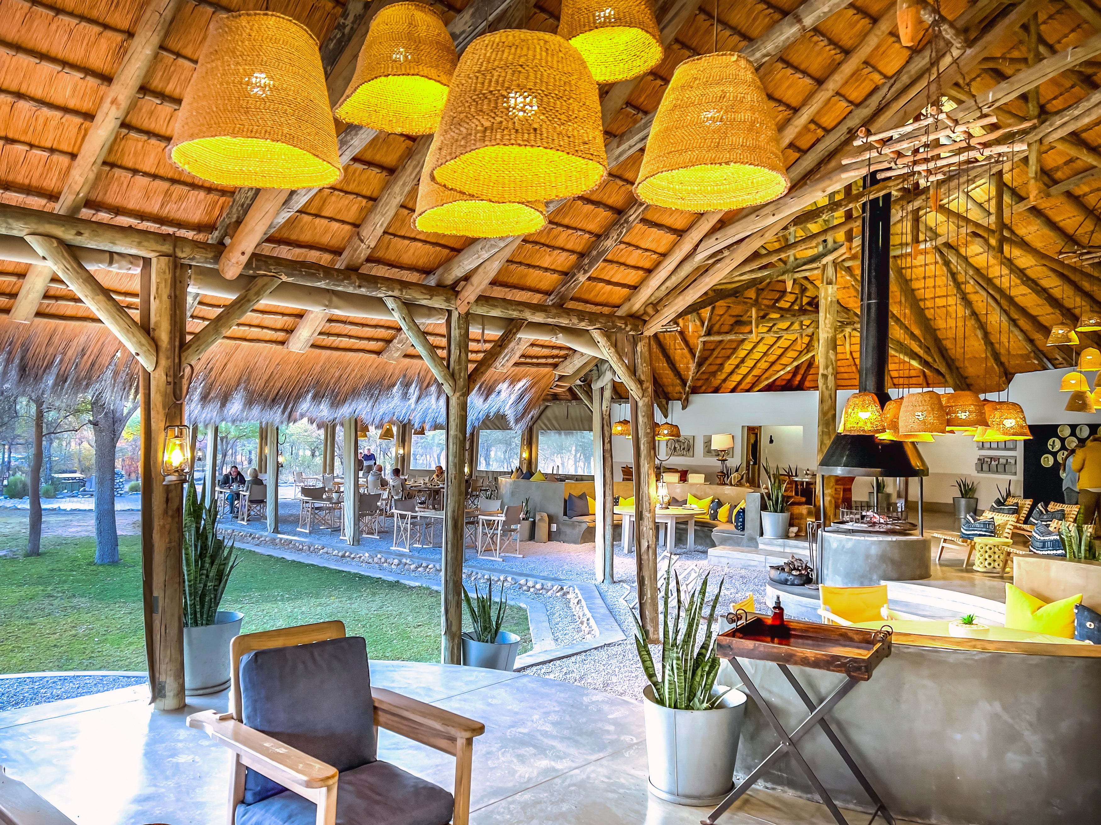 Mushara Bush Camp - Restaurant, Lapa, Veranda