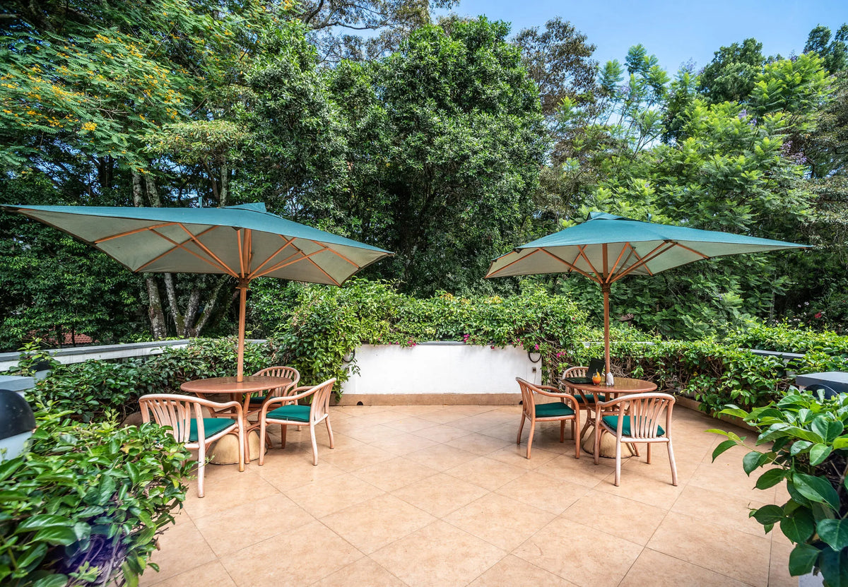 Balcony Terrace at House of Waine, Nairobi, Kenya.