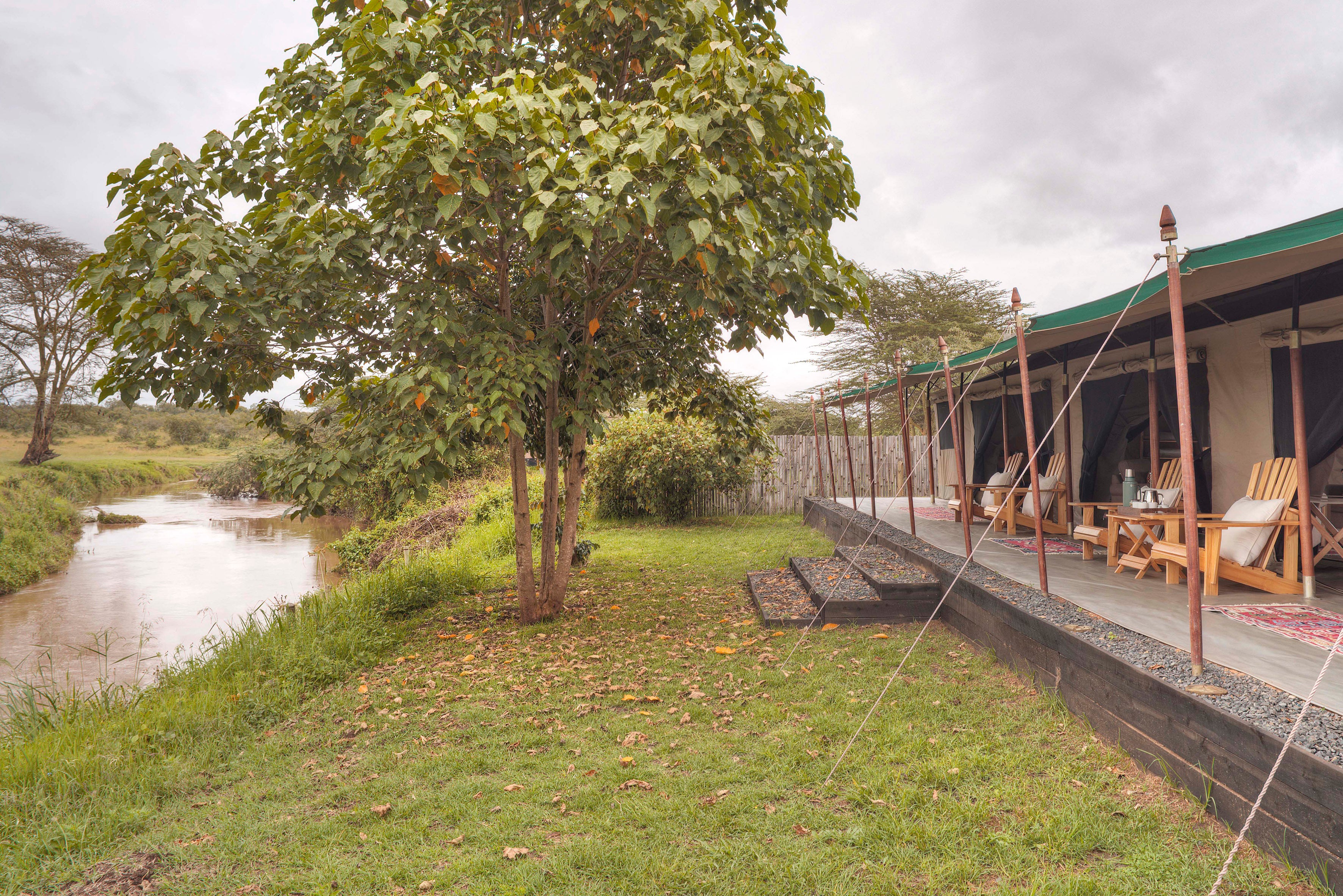 Asilia Ol Pejeta Bush Camp - Family Tent Exterior with View