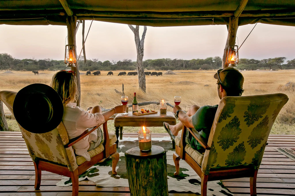 The Private Hide at The Hide Safari Camp, Hwange National Park, Zimbabwe.
