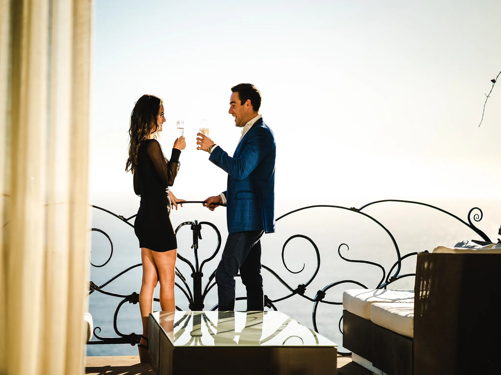 Romantic Sun Downers with a View on our main balcony at 21 Nettleton, Cape Town, South Africa.